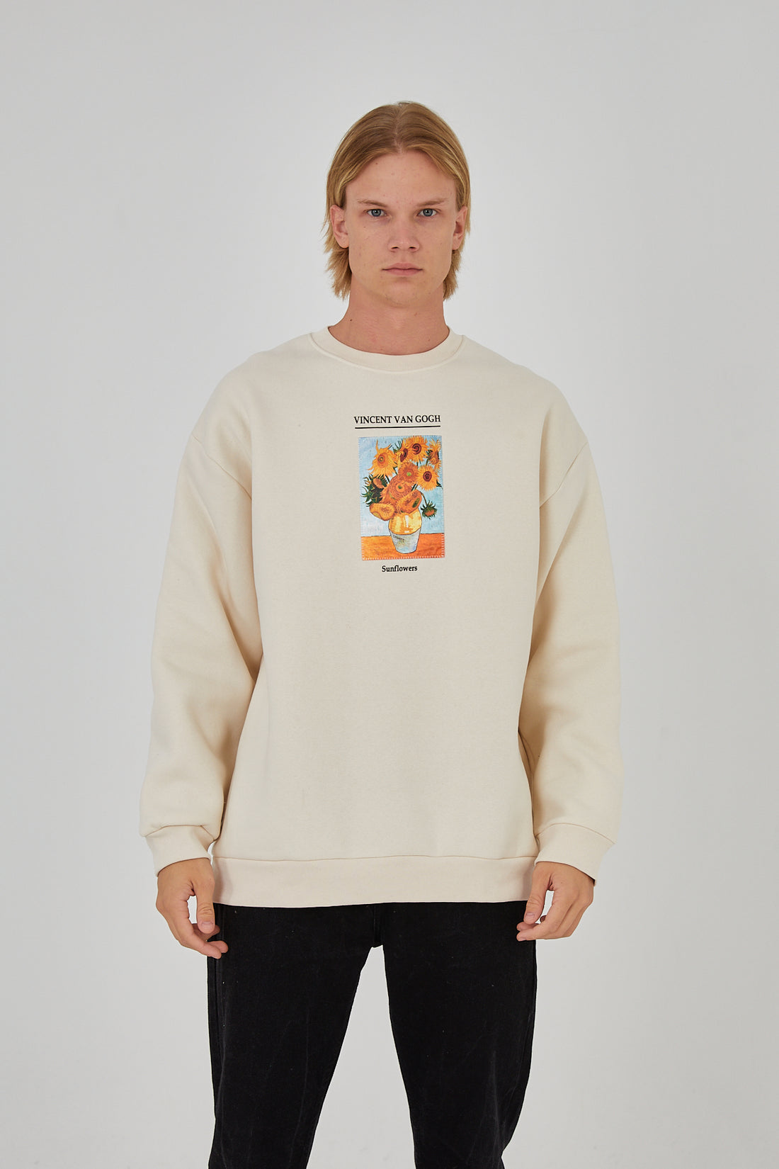 SWEATER - SUNFLOWERS - OFF WHITE - DYS-Amsterdam