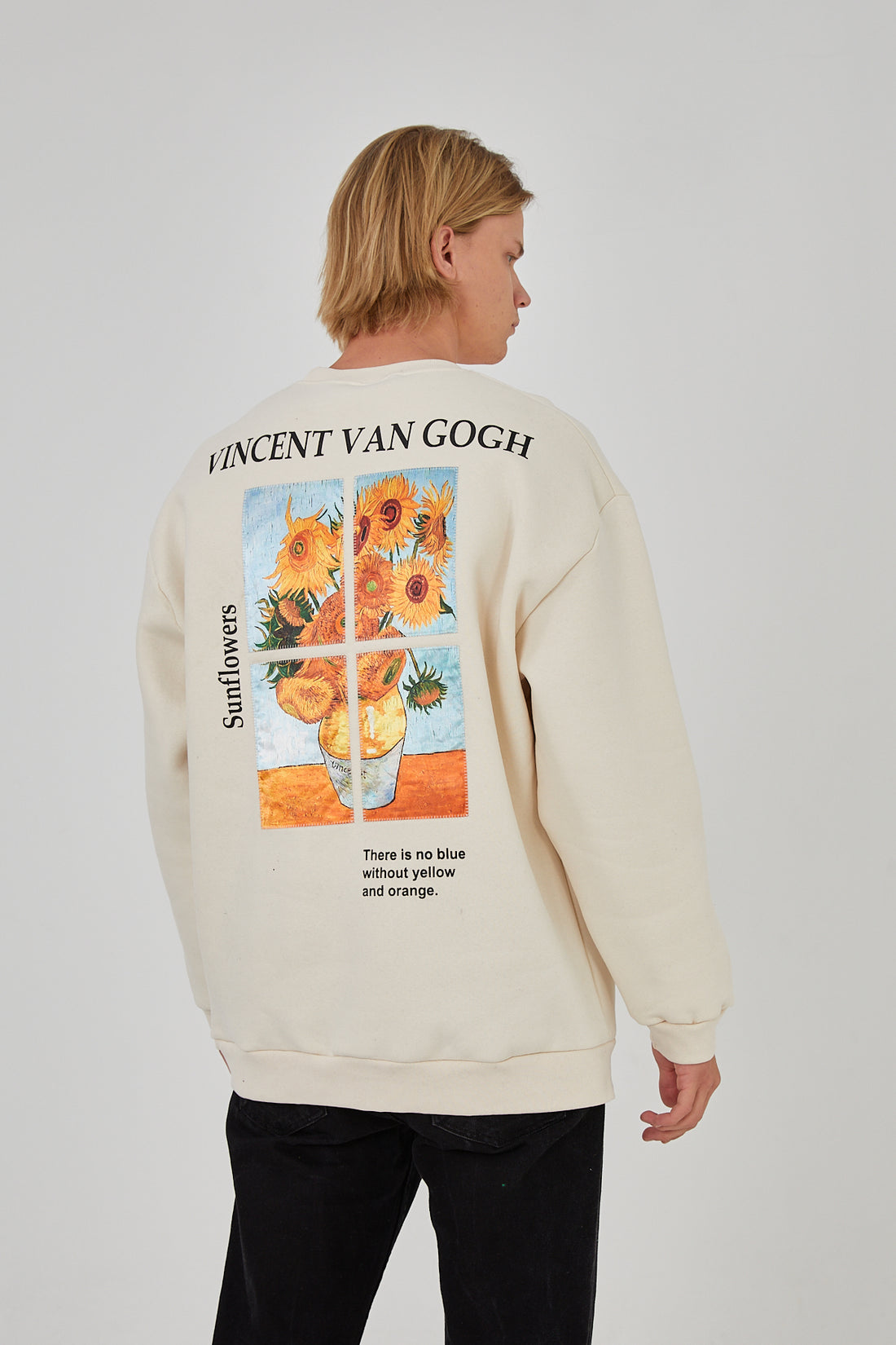 SWEATER - SUNFLOWERS - OFF WHITE - DYS-Amsterdam