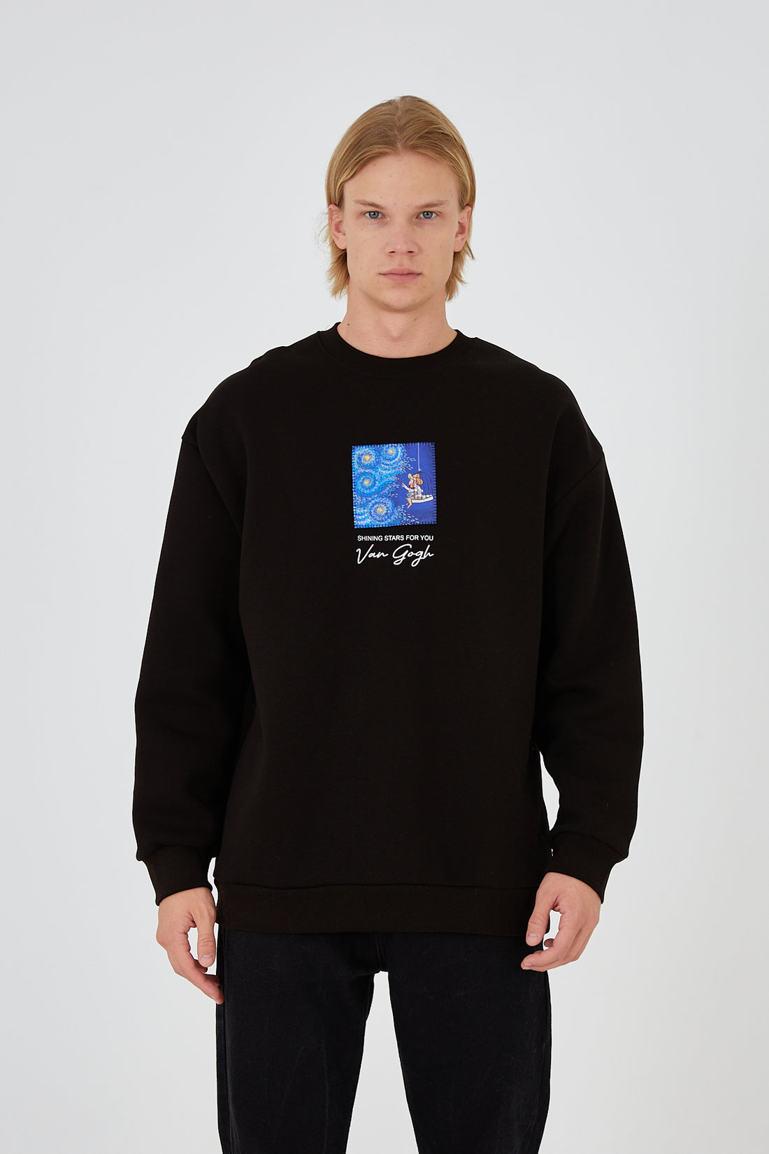SWEATER - SHINING STARS FOR YOU - BLACK - DYS-Amsterdam