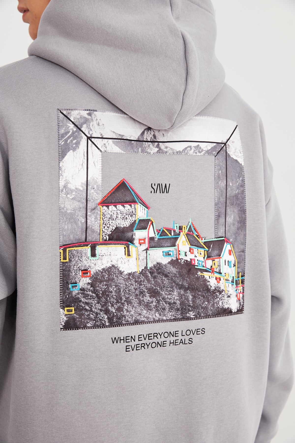 HOODIE - LOVE HEALS - GREY