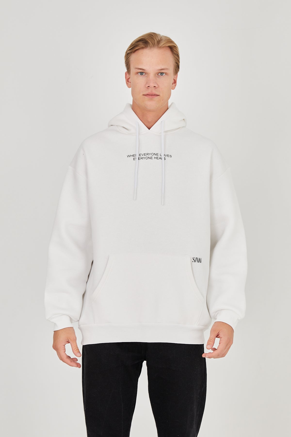 HOODIE - LOVE HEALS - WHITE