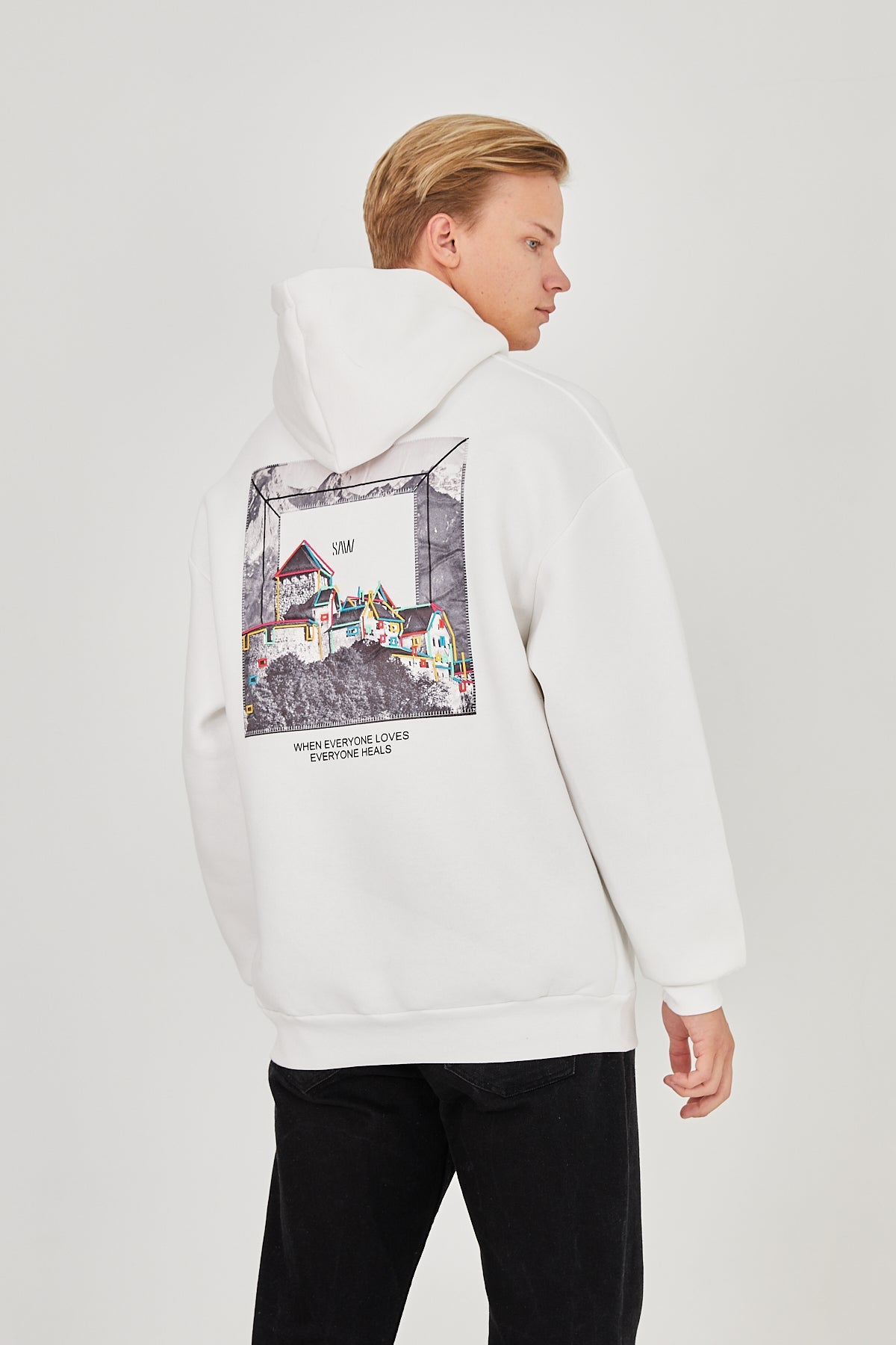 HOODIE - LOVE HEALS - WHITE