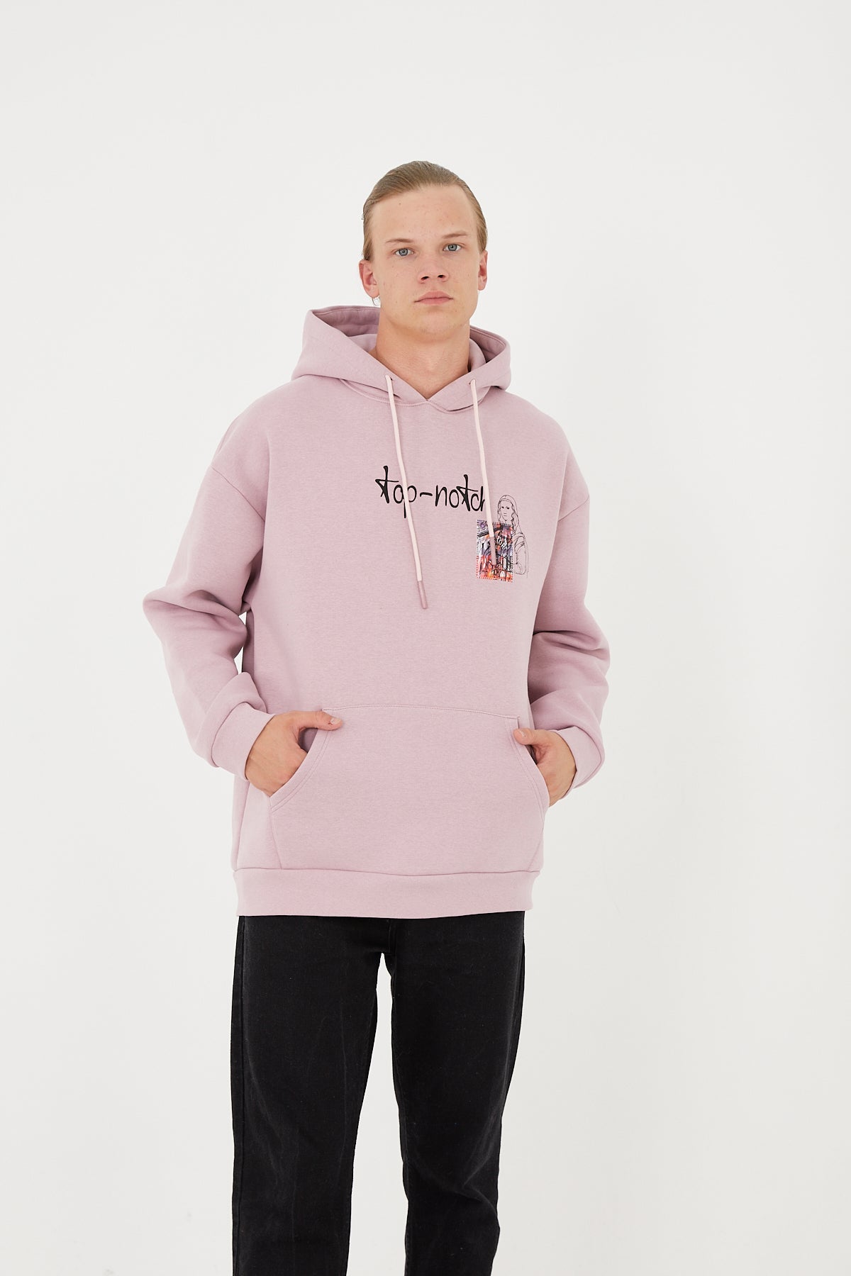 HOODIE - TOP NOTCH MONA - PINK