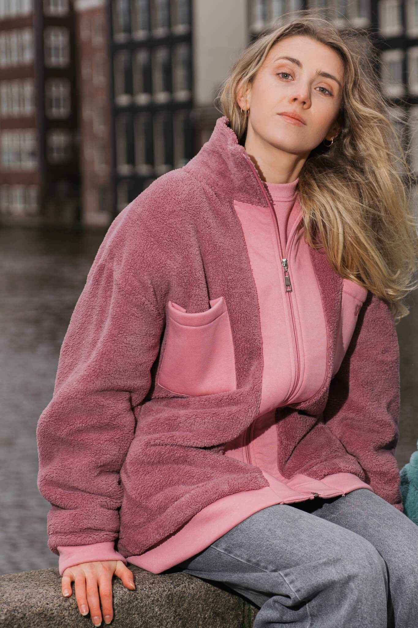 JACKET - THE MOON - PINK