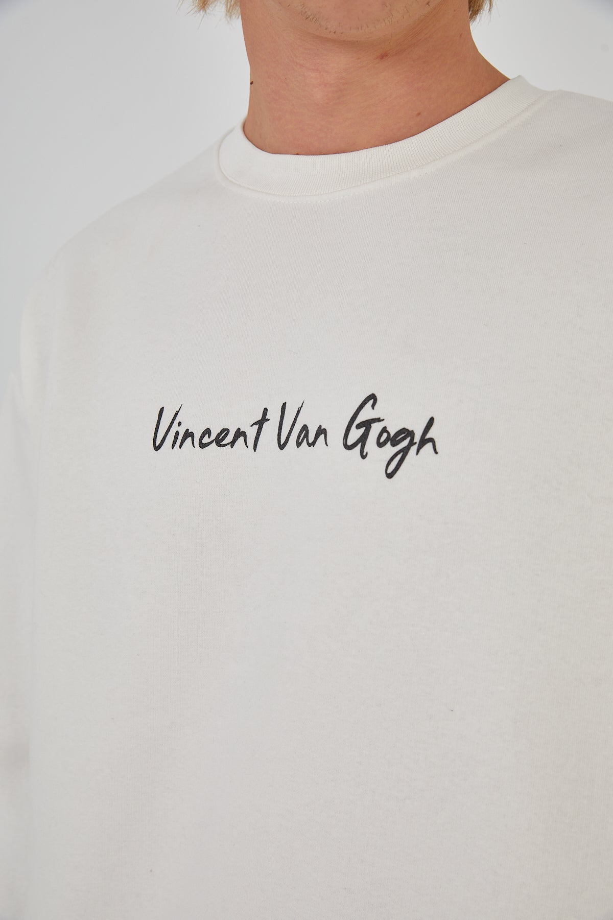 SWEATER - PIECES OF VANGOGH - WHITE