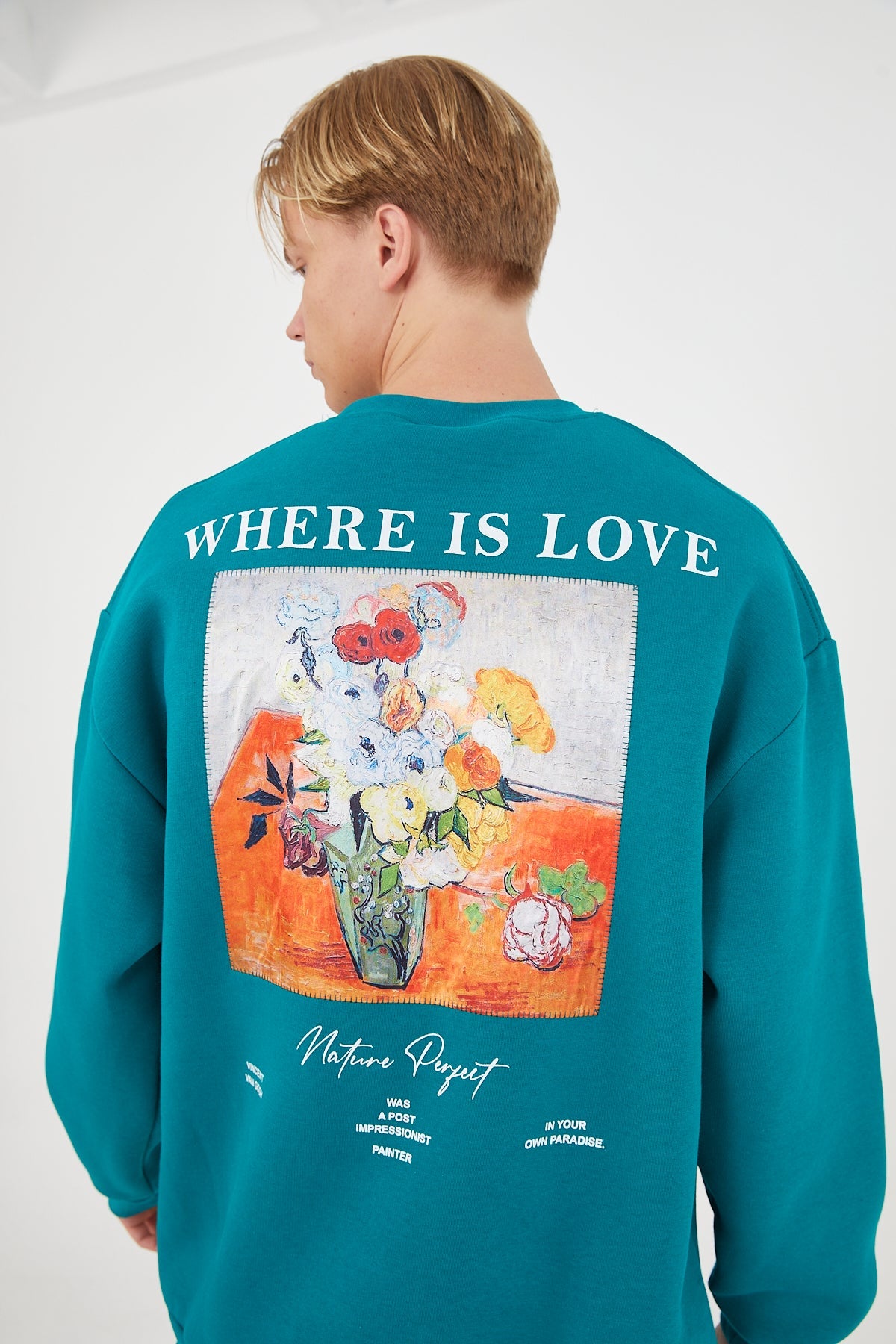 SWEATER - WHERE IS LOVE - GREEN