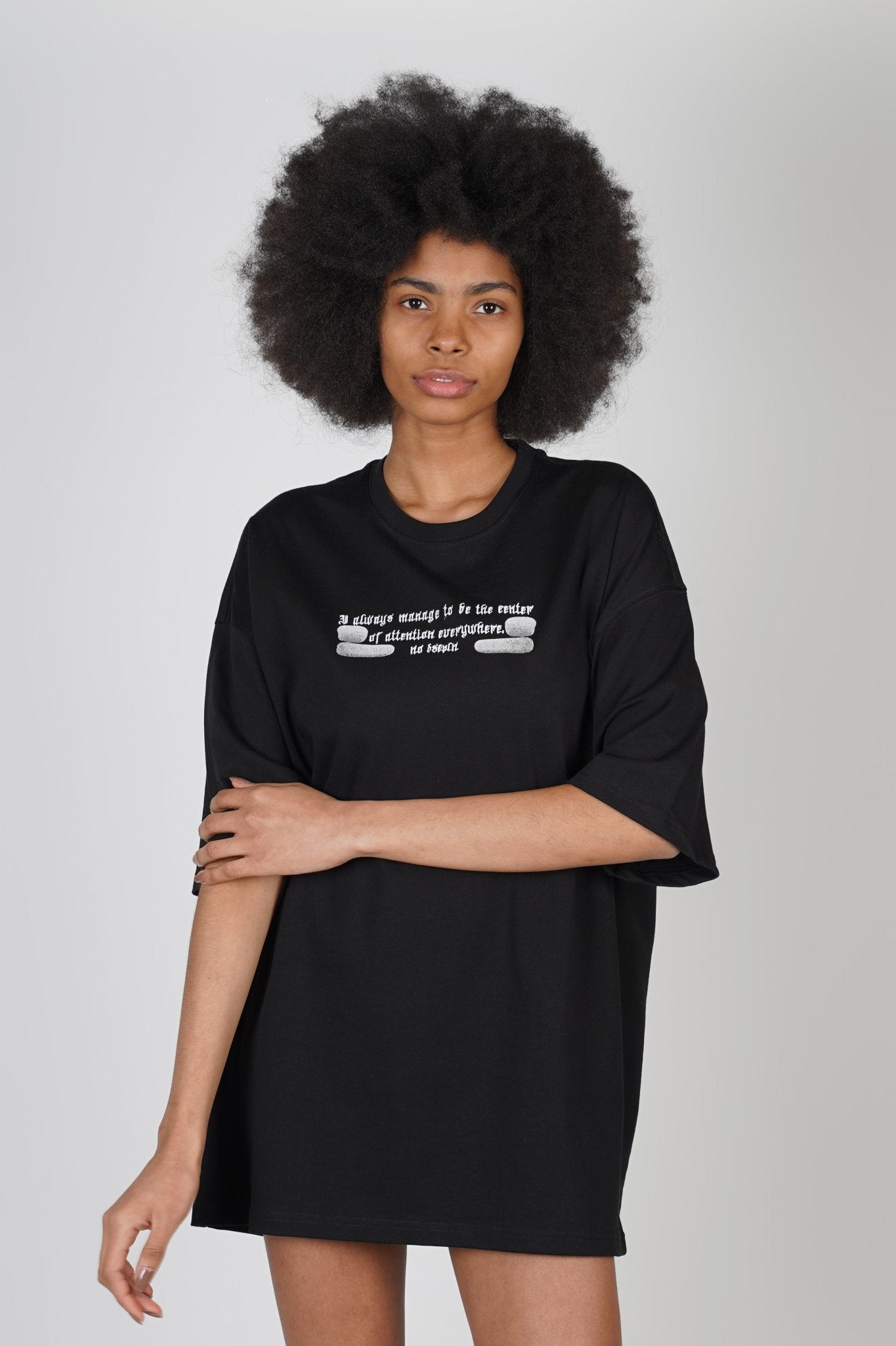T - SHIRT - ATTENTION - BLACK