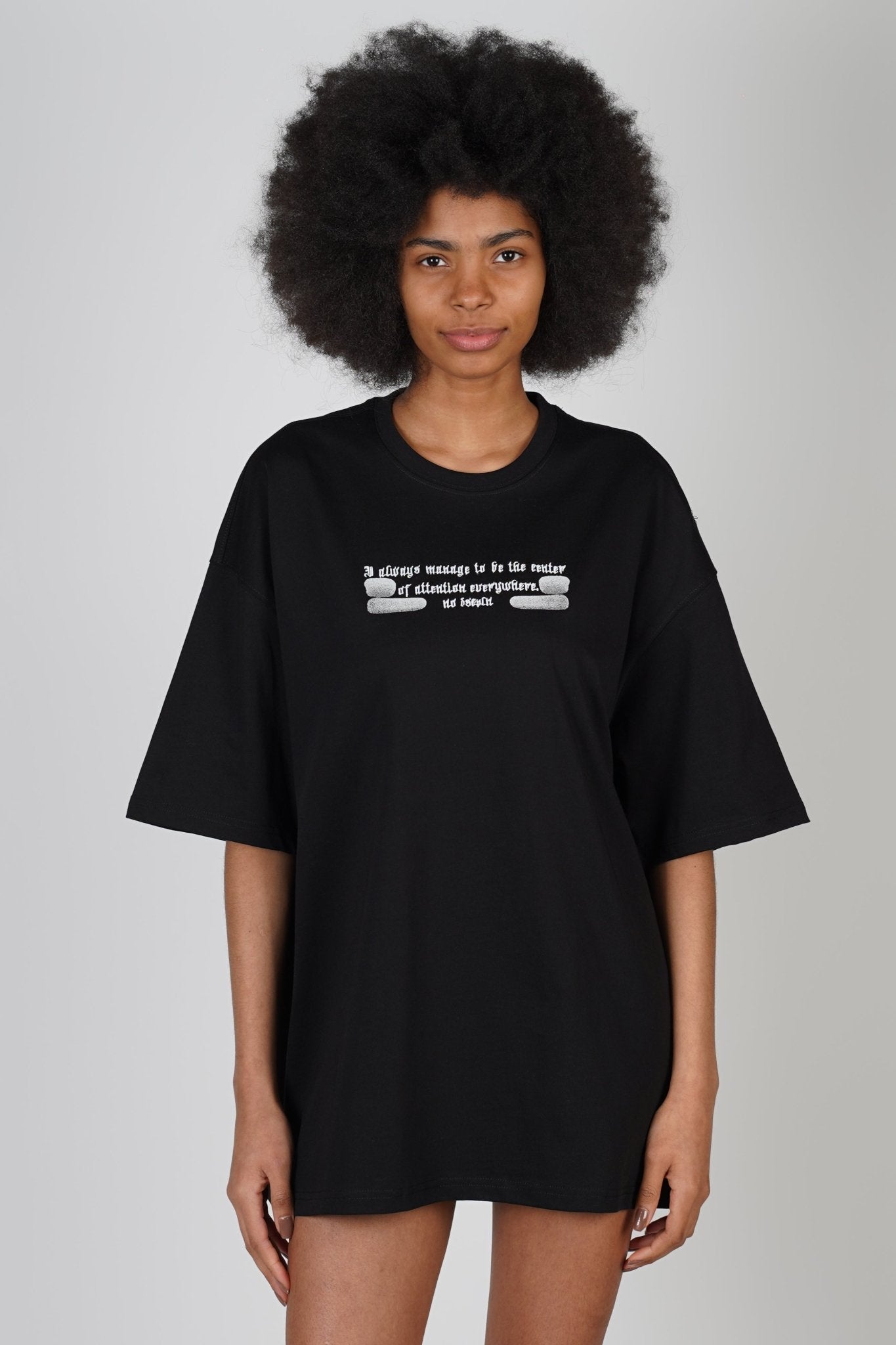 T - SHIRT - ATTENTION - BLACK