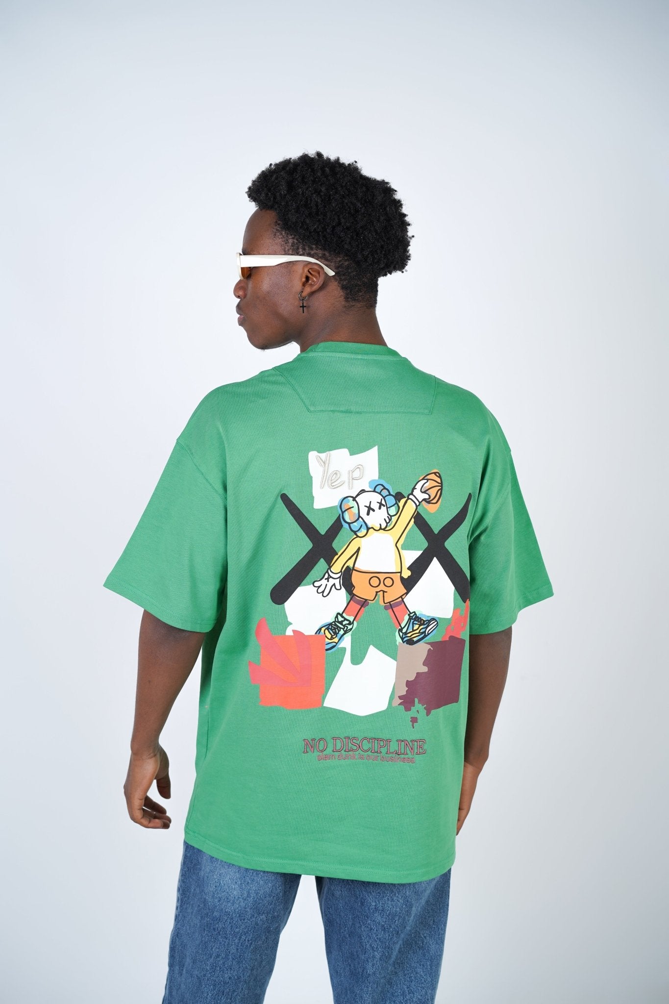 T - SHIRT - CLOWN BASKETBALL - GREEN
