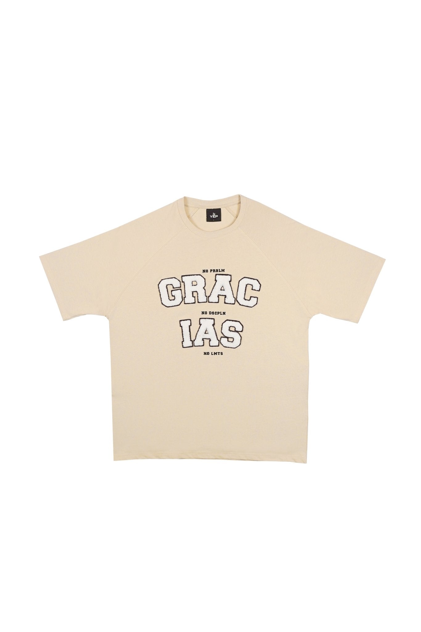 T - SHIRT - GRACIAS - BEIGE
