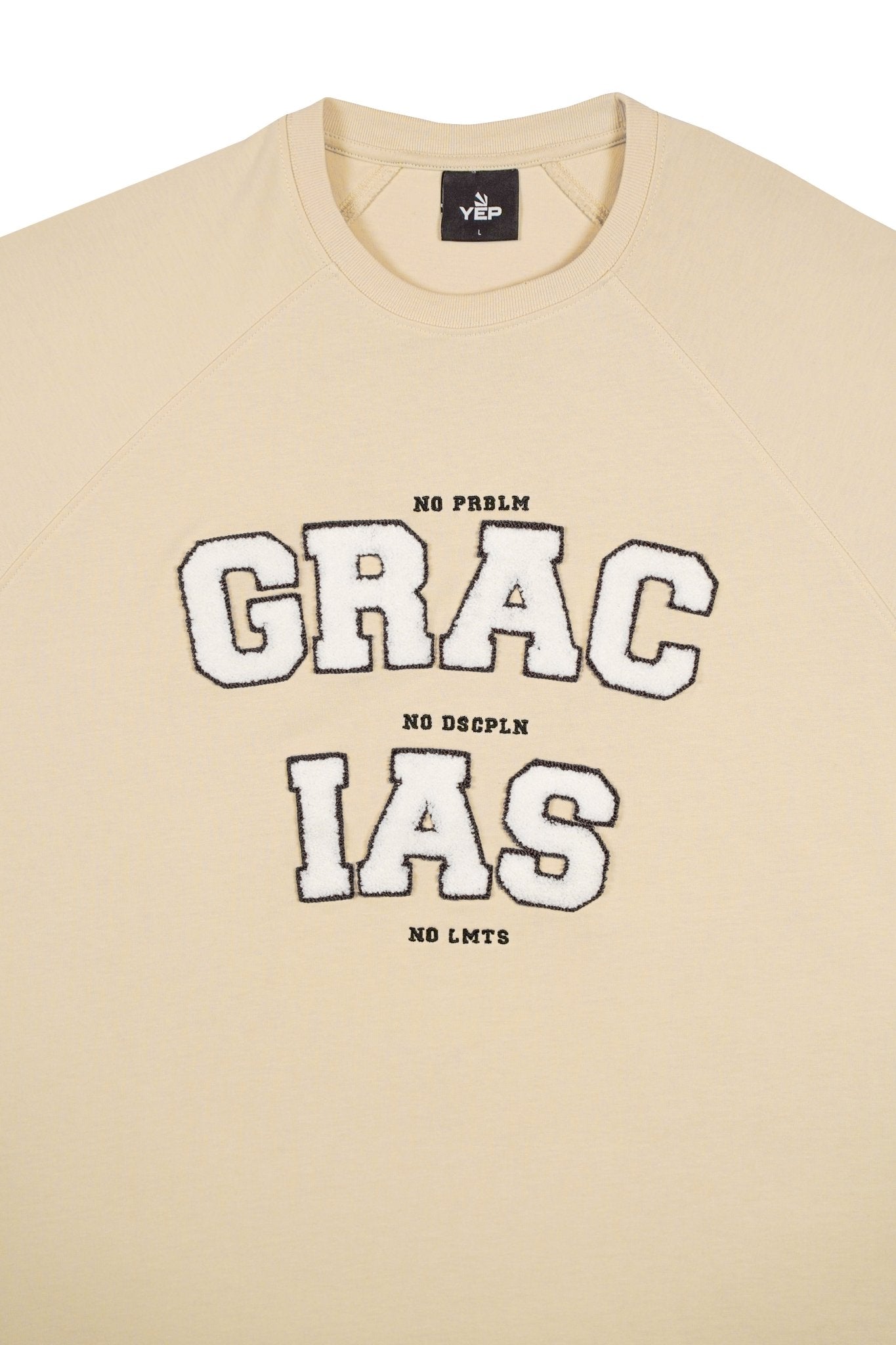 T - SHIRT - GRACIAS - BEIGE