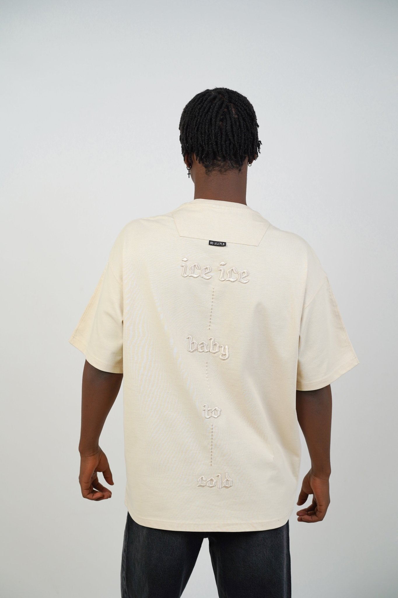 T - SHIRT - ICE ICE BABY - BEIGE