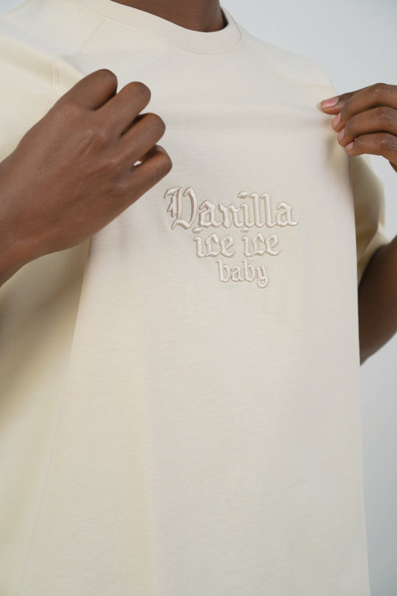 T - SHIRT - ICE ICE BABY - BEIGE