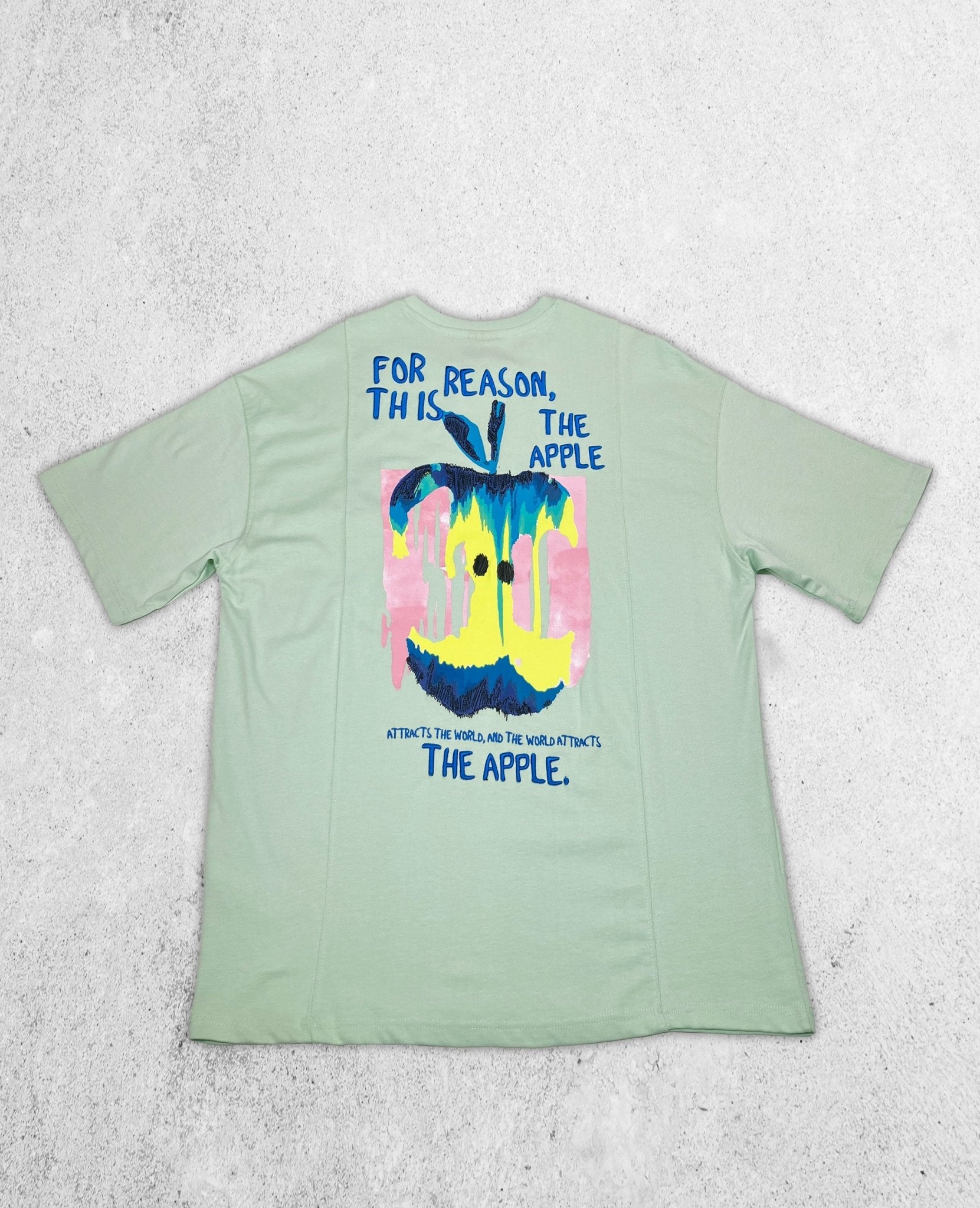 T - SHIRT - NEWTON APPLE - WATERGREEN