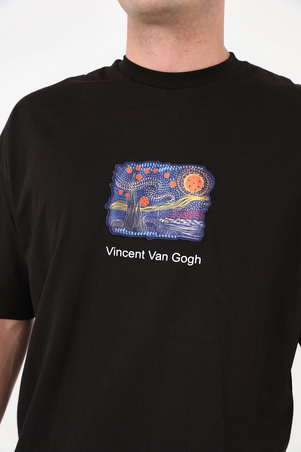 T - SHIRT - STARRY NIGHT SKY - BLACK