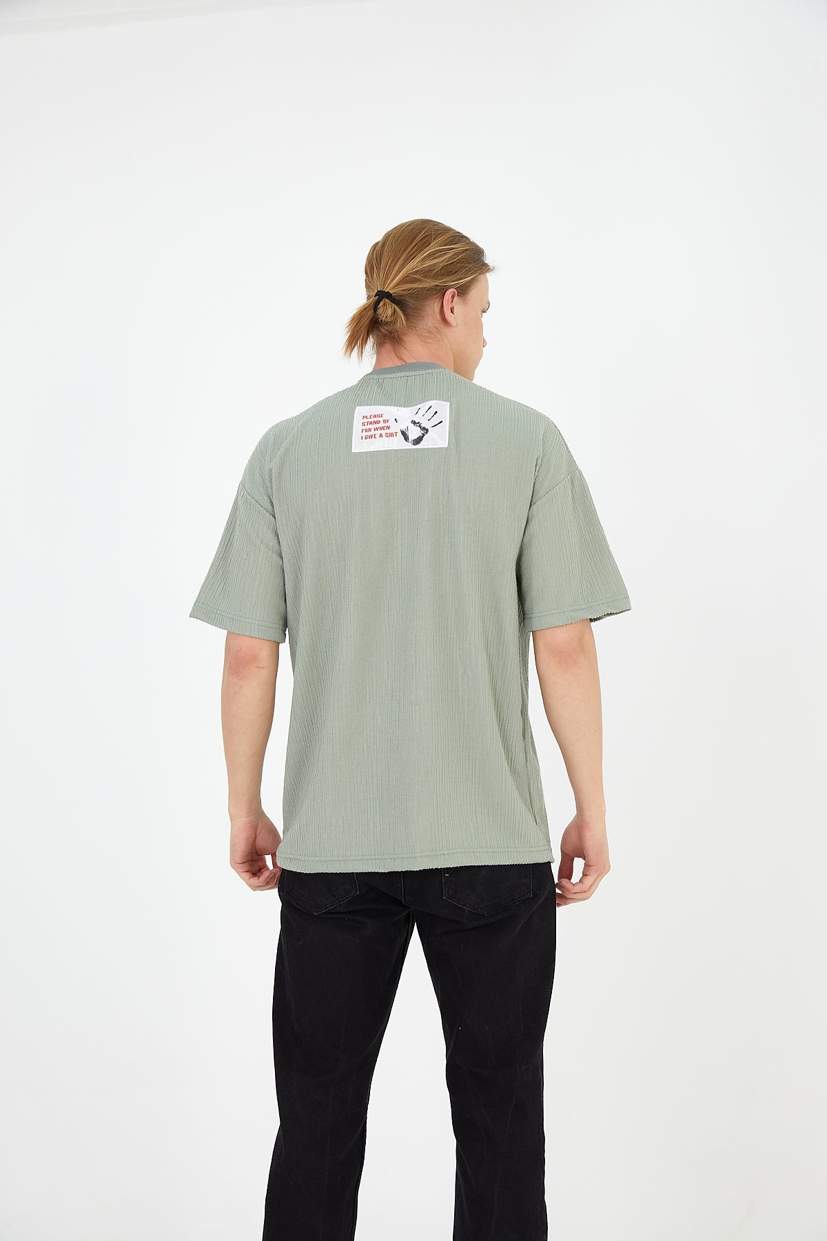 T - SHIRT - STOP STOPPING YOURSELF - GREEN