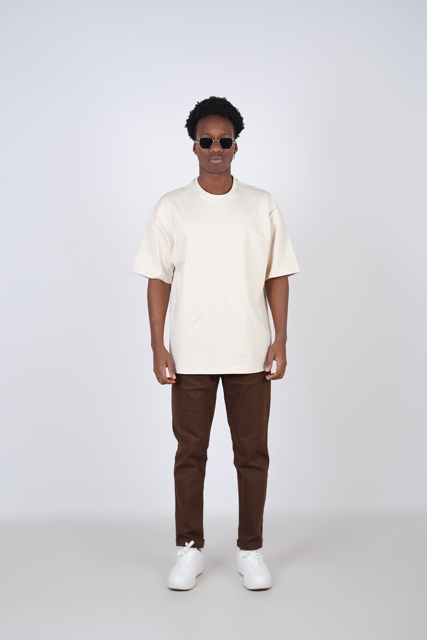 T - SHIRT - THE BASICS - BEIGE