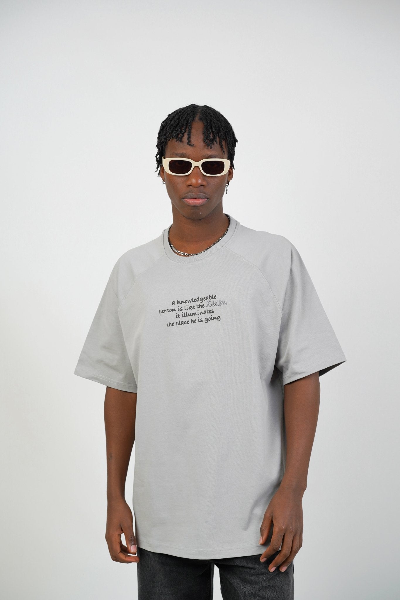 T - SHIRT - THE SUN - GREY