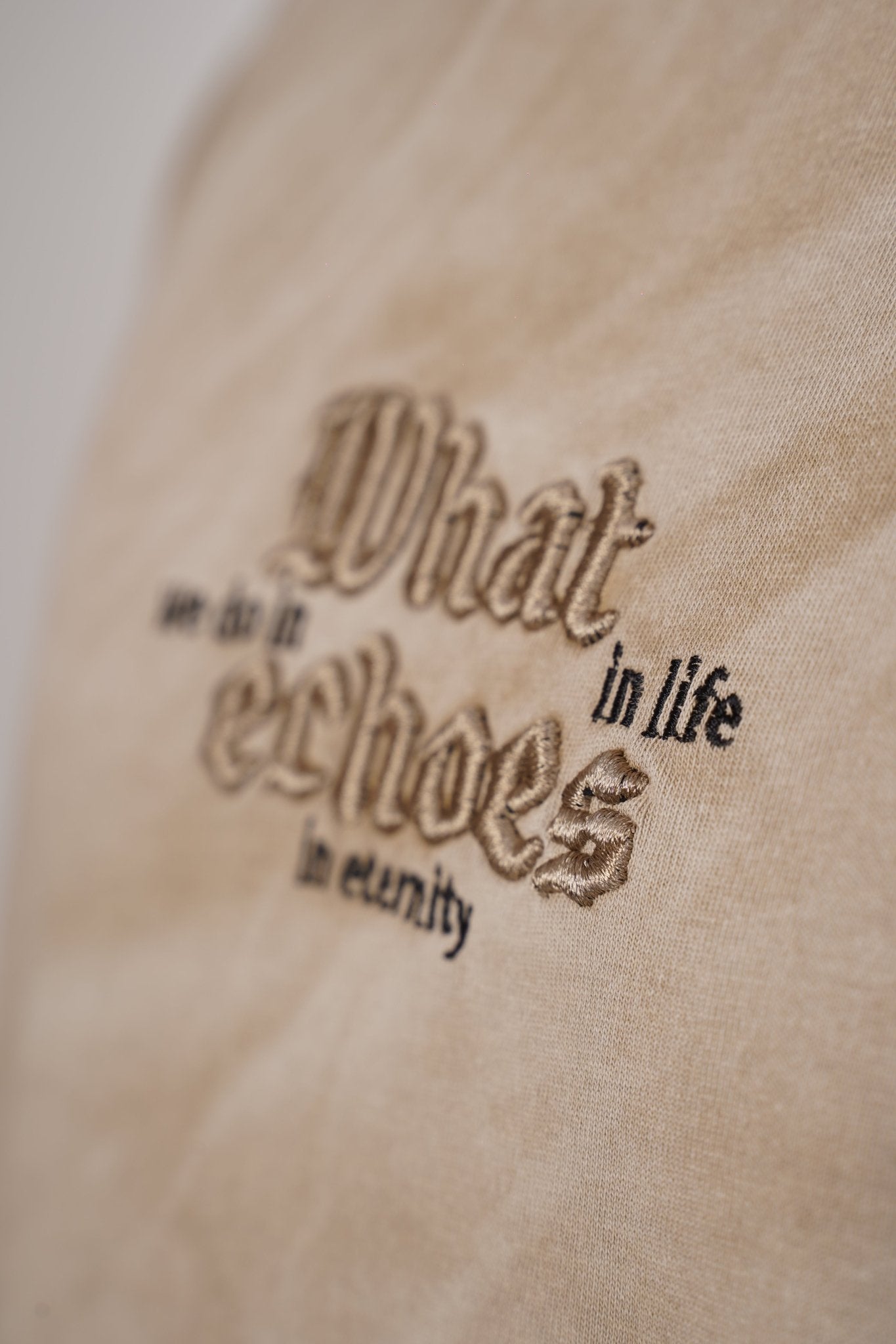 T - SHIRT - WHAT ECHOES - SOIL