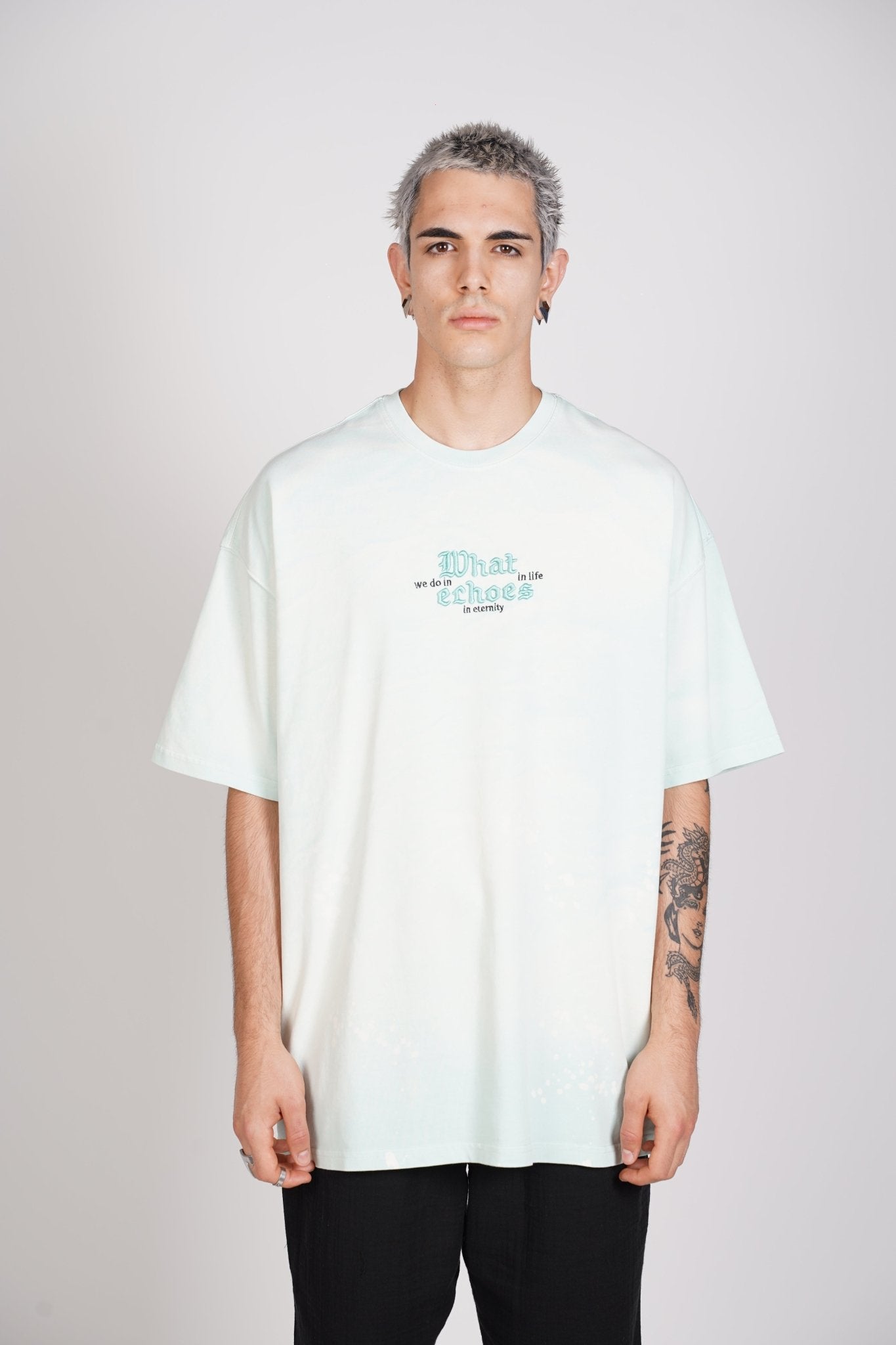 T - SHIRT - WHAT ECHOES - WATERGREEN