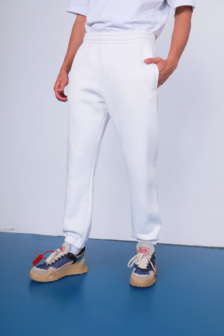 SWEATPANTS - BASIC - WHITE