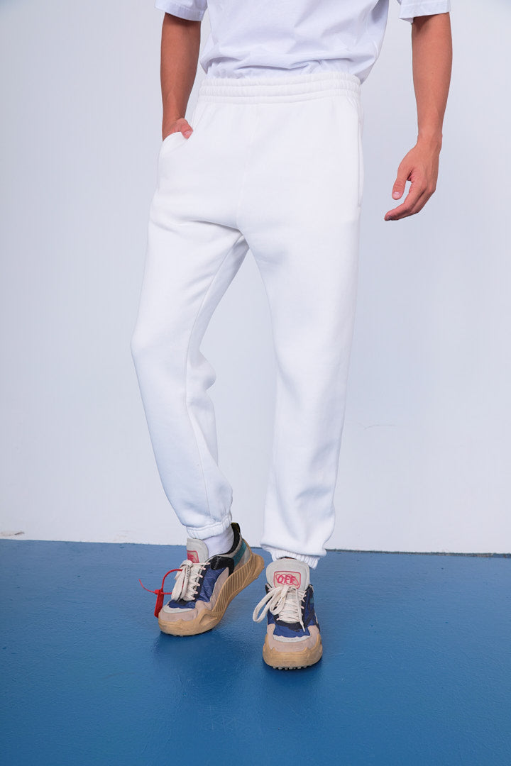 SWEATPANTS - BASIC - WHITE