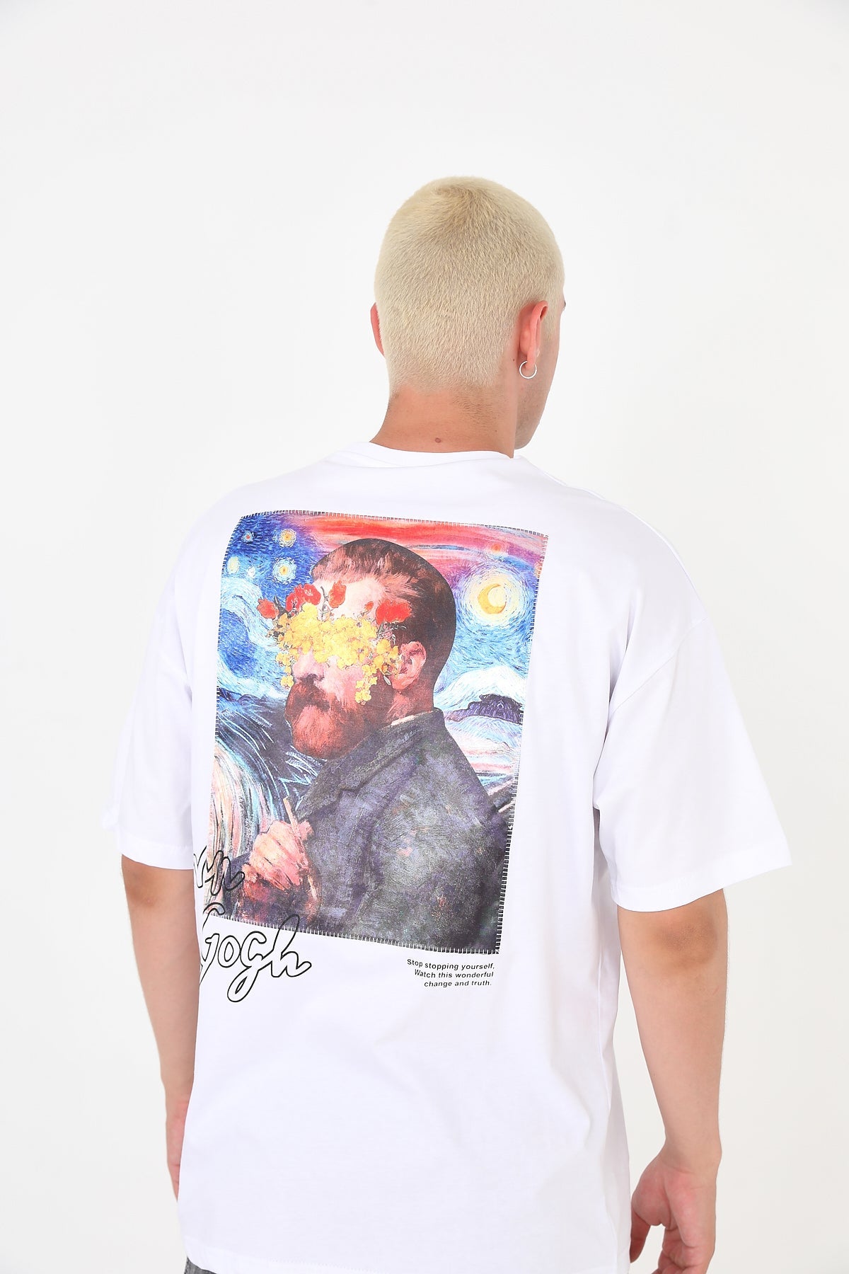 T-SHIRT - POTRAIT OF VAN GOGH - WHITE - DYS-Amsterdam