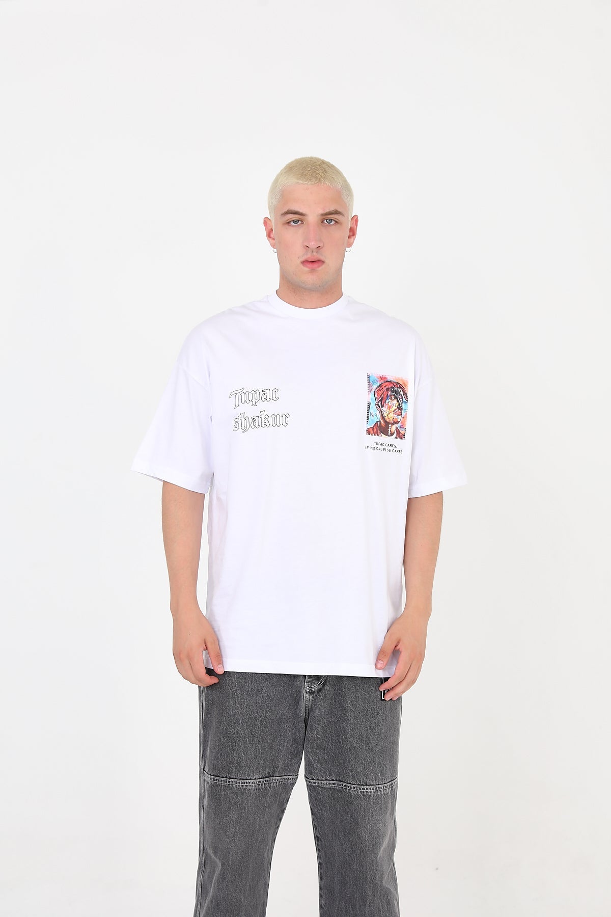 T-SHIRT - TUPAC ART - WHITE - DYS-Amsterdam