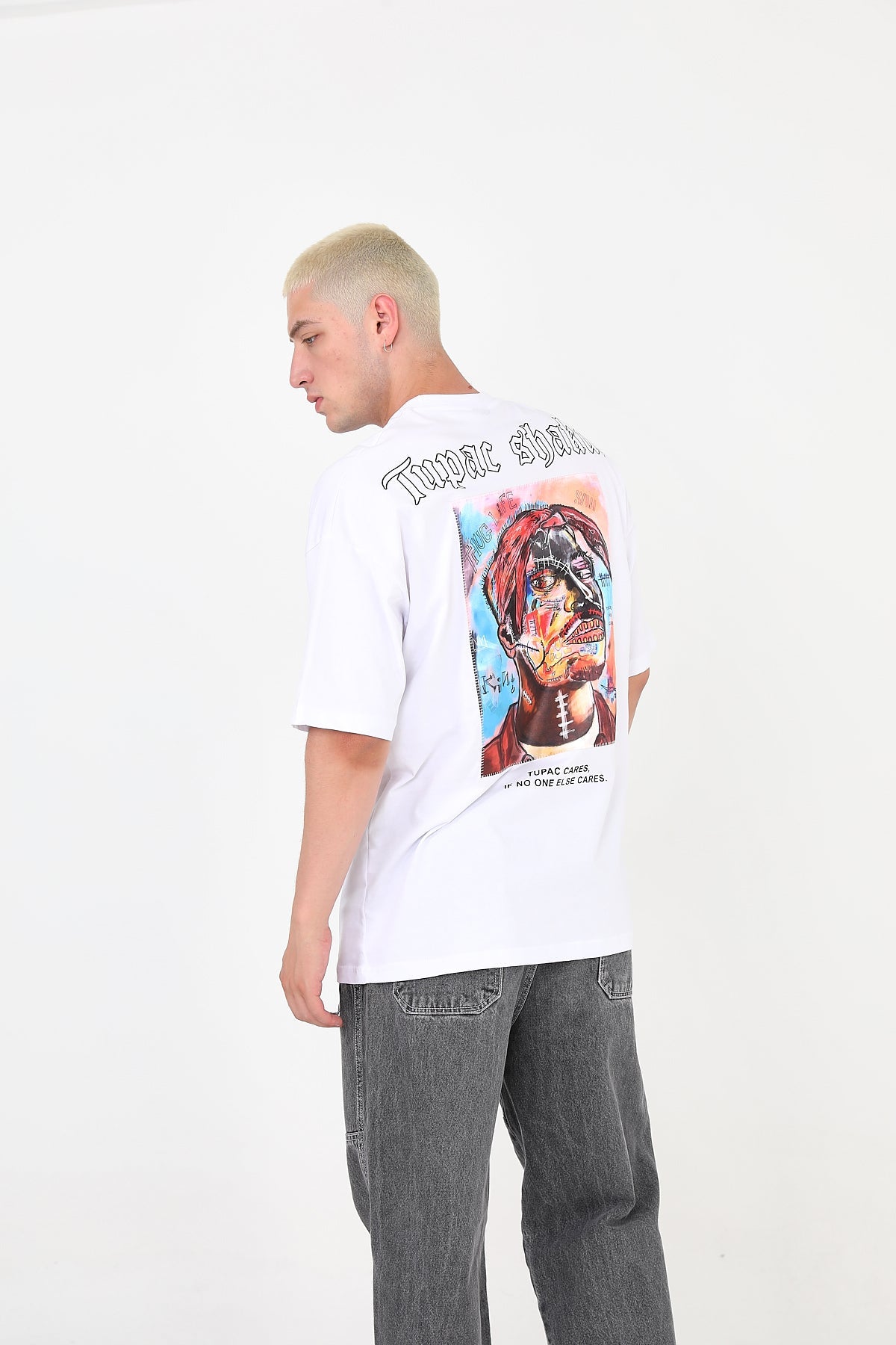 T-SHIRT - TUPAC ART - WHITE - DYS-Amsterdam