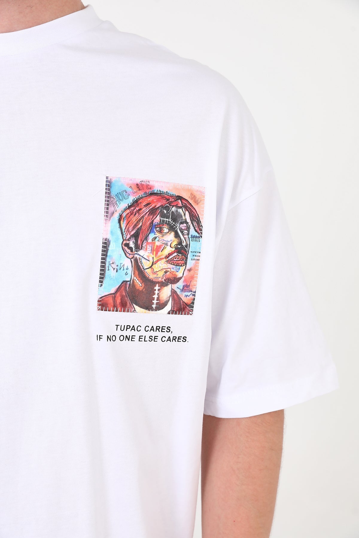 T-SHIRT - TUPAC ART - WHITE - DYS-Amsterdam