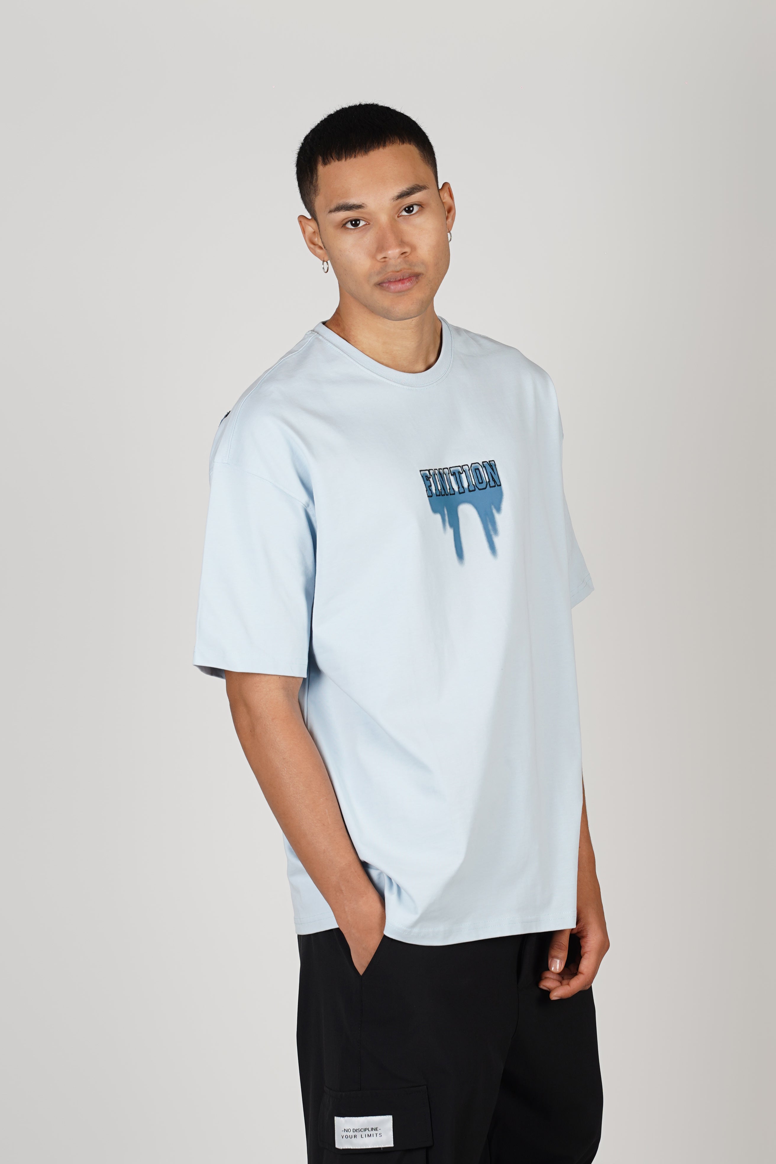 T-SHIRT - FINITON - LIGHTBLUE