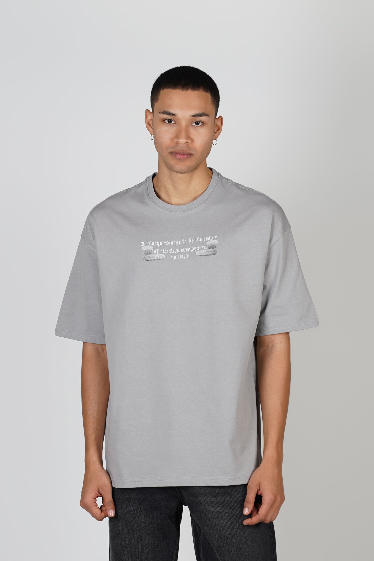 T-SHIRT - ATTENTION - GREY