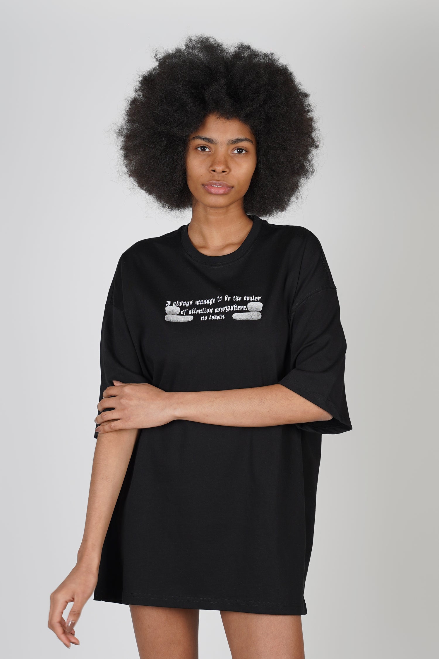 T-SHIRT - ATTENTION - BLACK