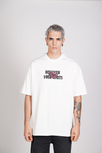 T-SHIRT - DISCOVER  - WHITE