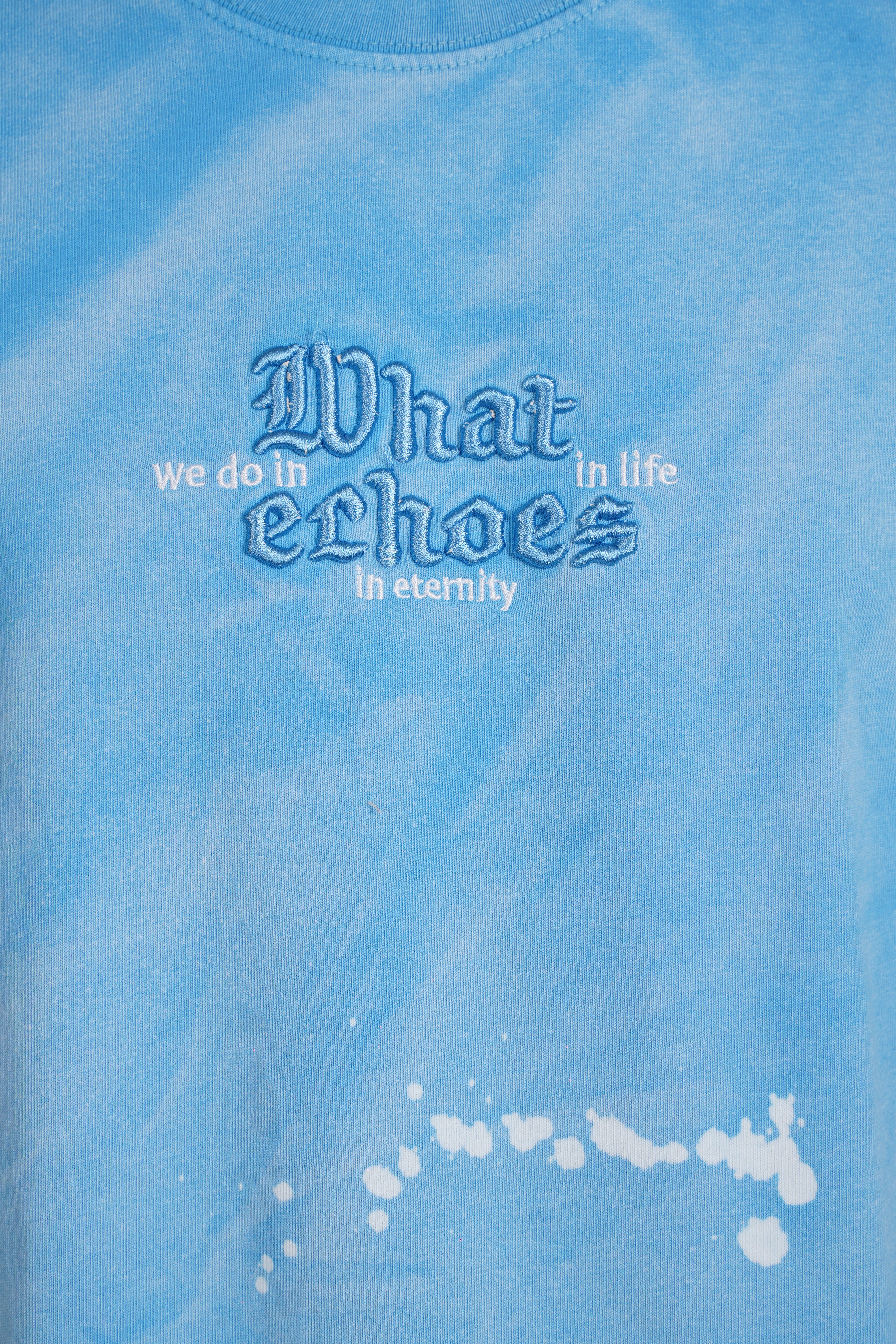 T-SHIRT - WHAT ECHOES - BLUE