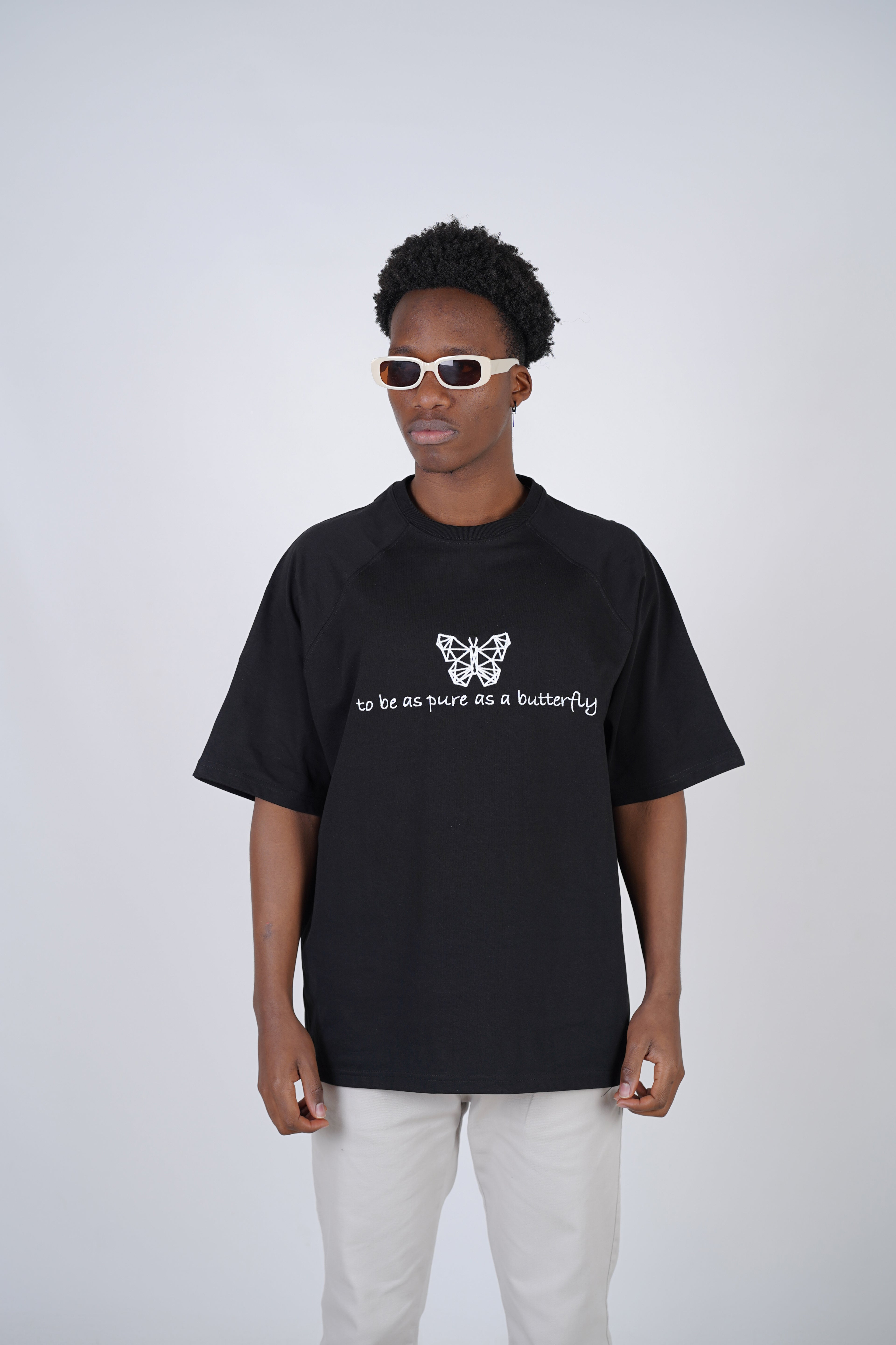 T-SHIRT - THE BUTTERFLY - BLACK