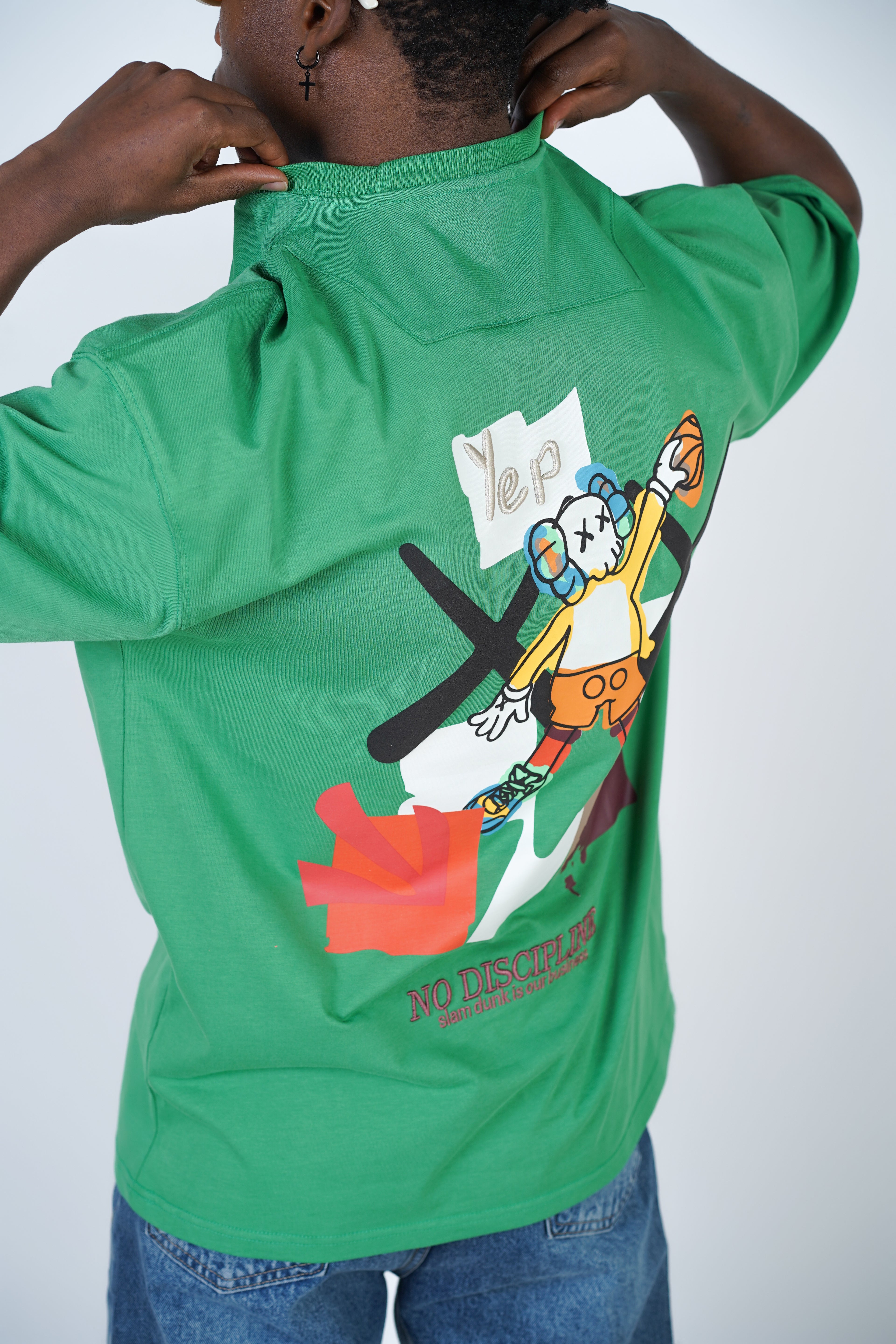 T-SHIRT - CLOWN BASKETBALL - GREEN