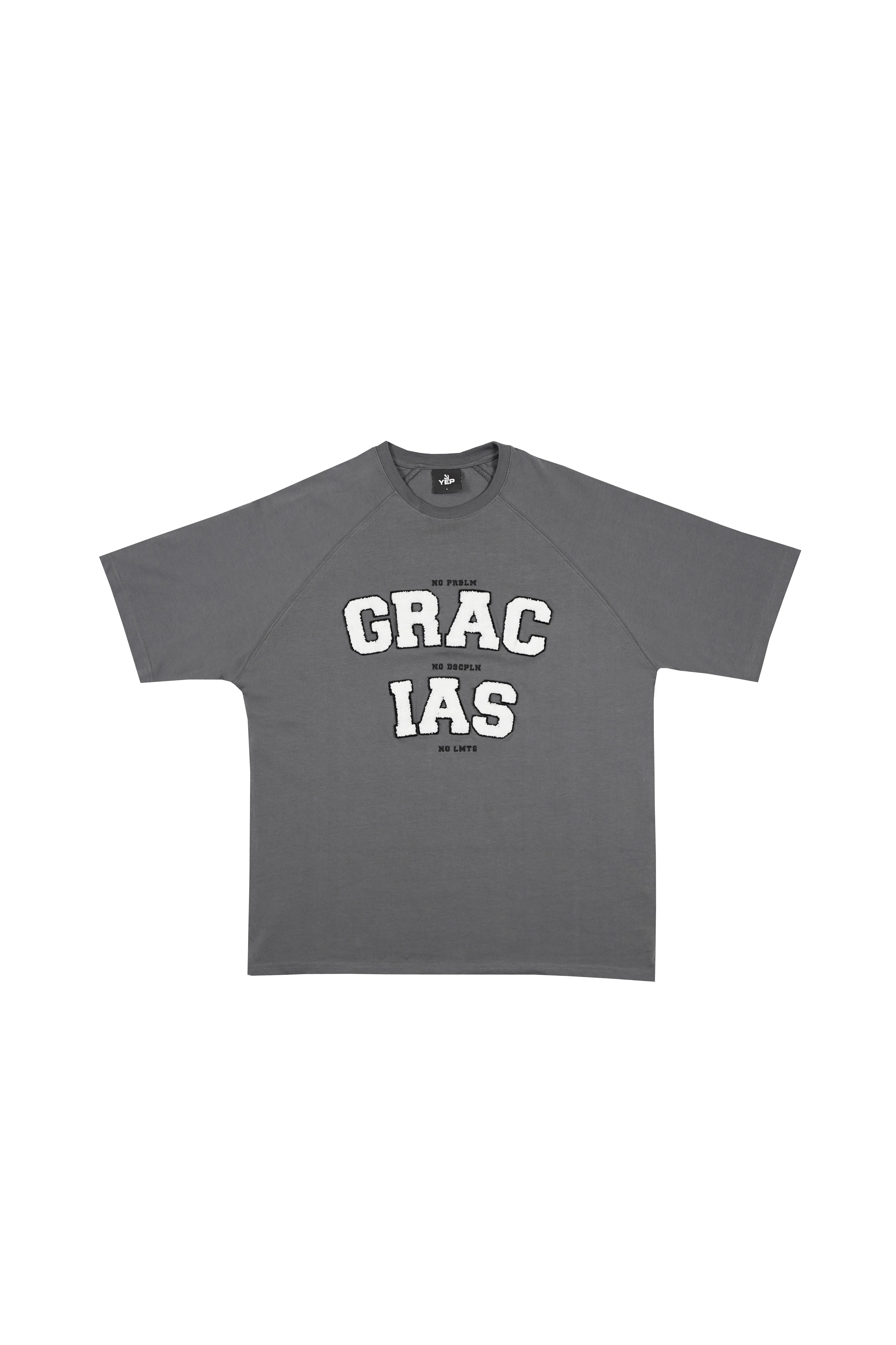 T-SHIRT - GRACIAS - GREY