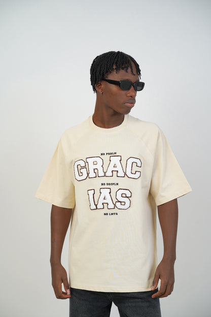 T-SHIRT - GRACIAS - BEIGE