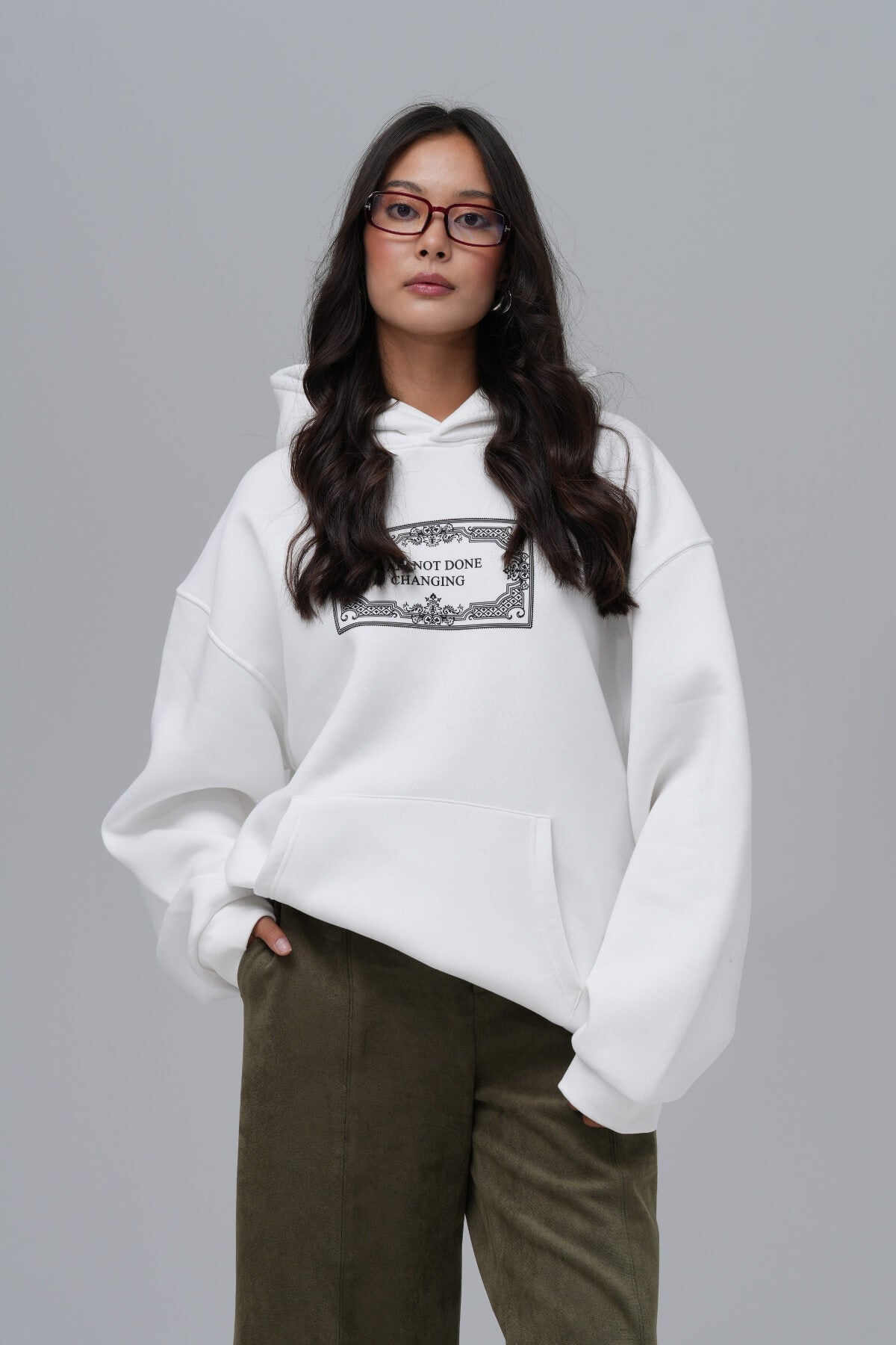 FOURFOLD CREATIVITY HOODIE - WHITE