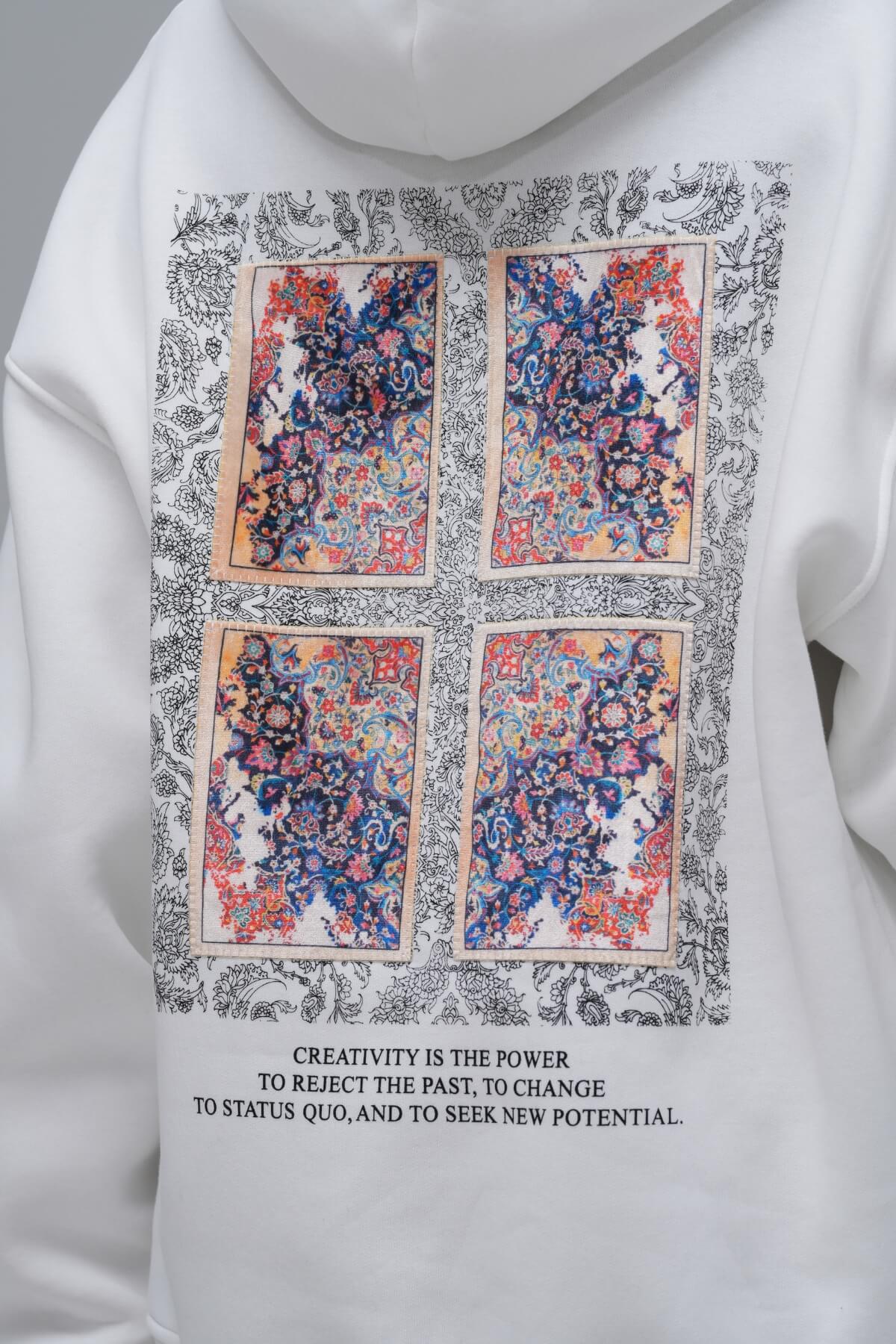 FOURFOLD CREATIVITY HOODIE - WHITE