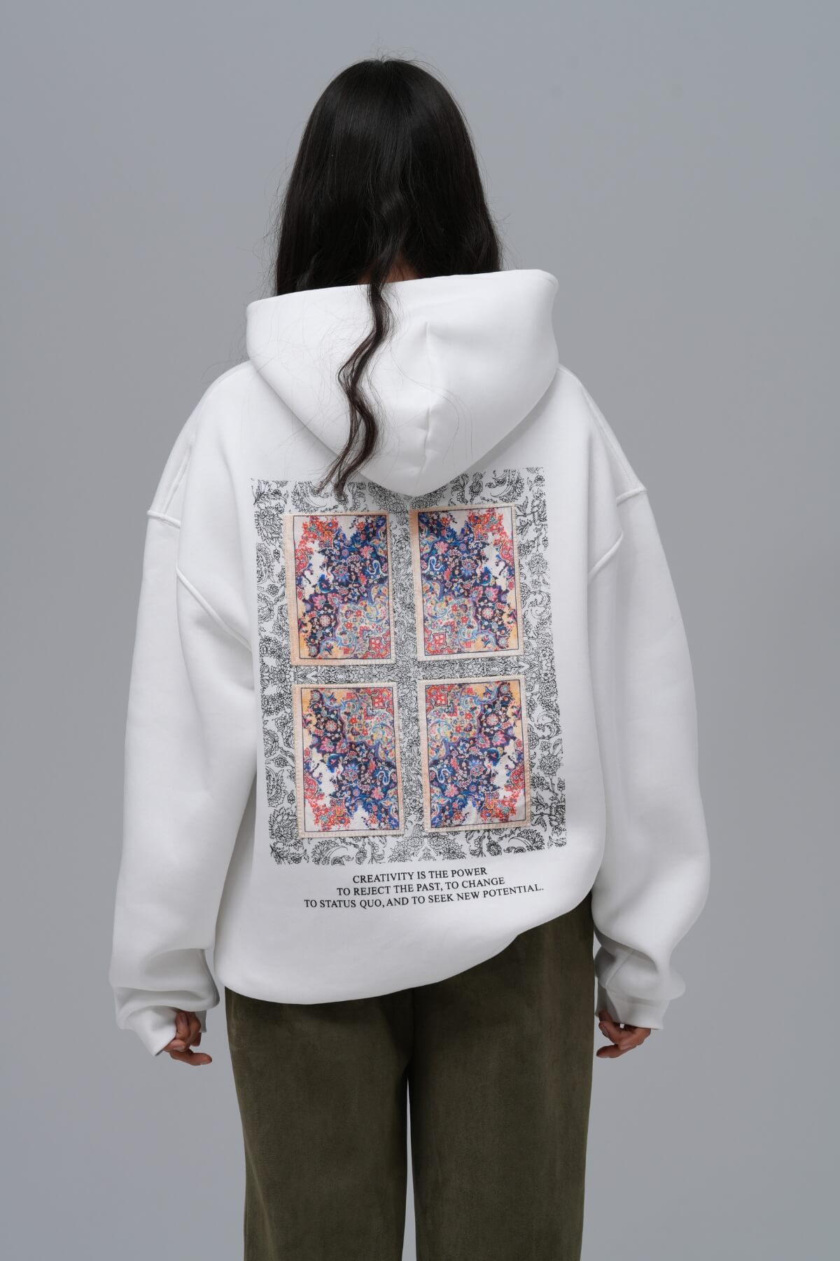 FOURFOLD CREATIVITY HOODIE - WHITE