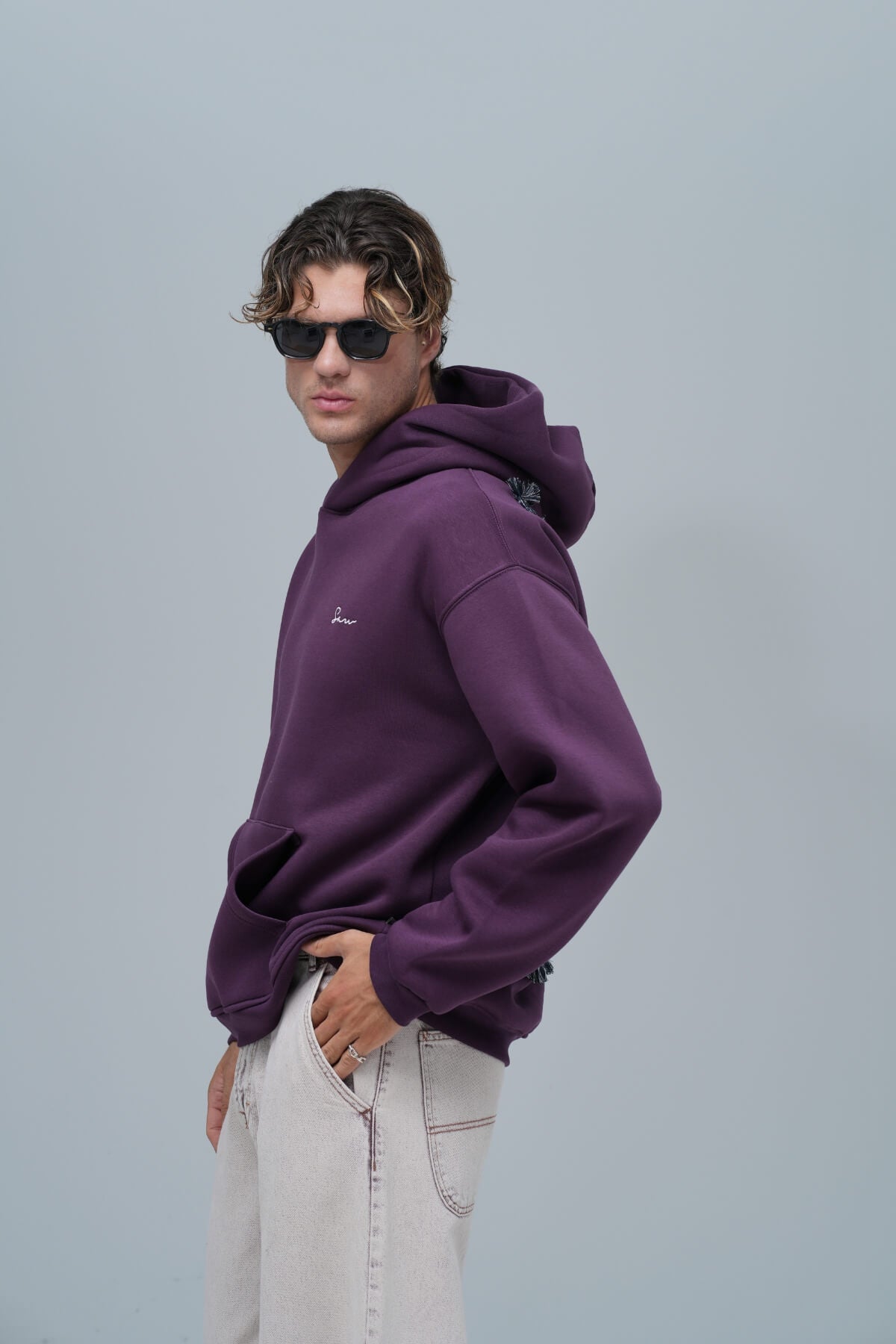 FRAMED ELEGANCE HOODIE - PURPLE