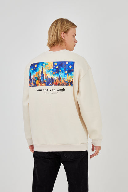 SWEATER - WATCH THE SKY AND STARS - OFF WHITE - DYS-Amsterdam