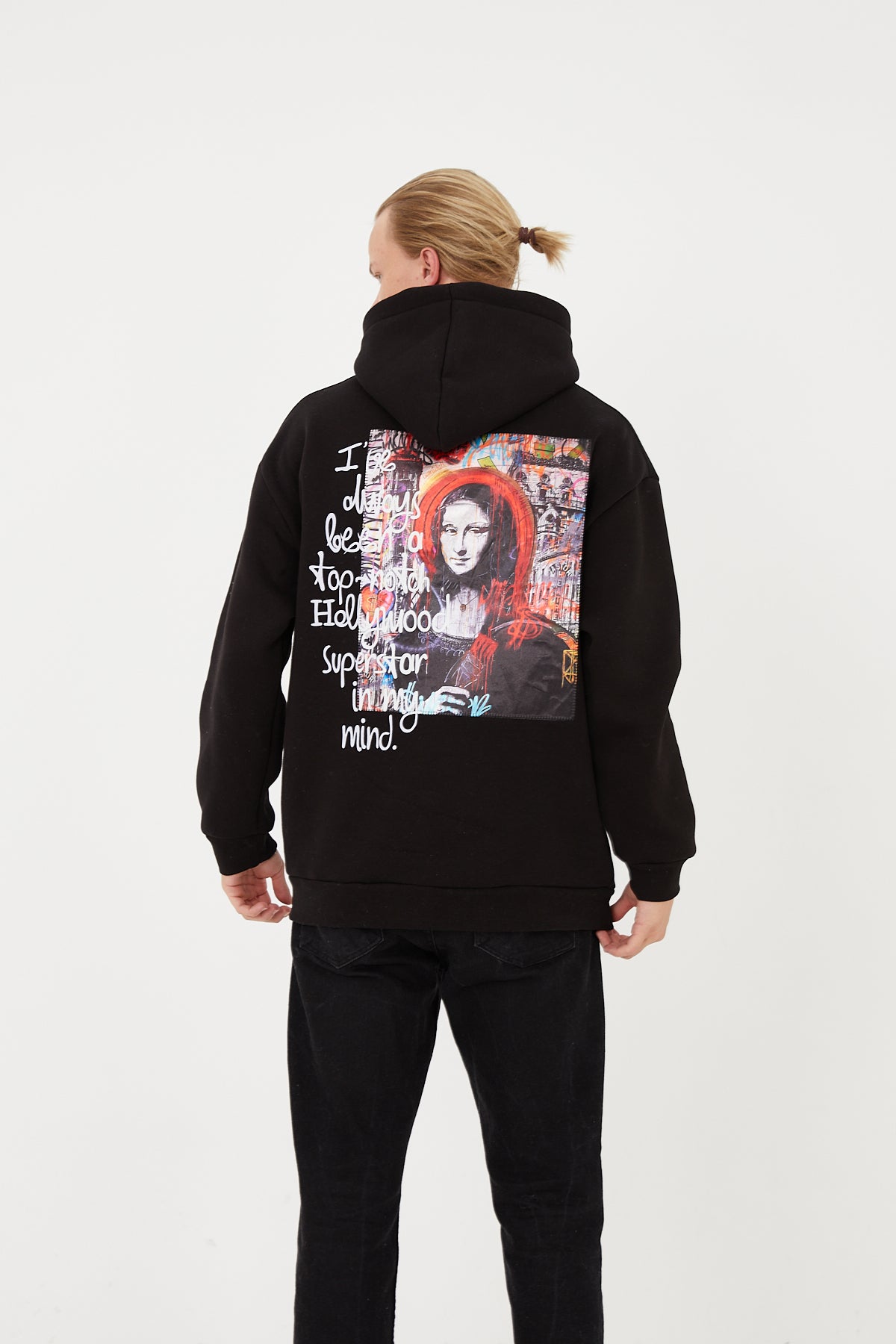 HOODIE - TOP MONA - ZWART