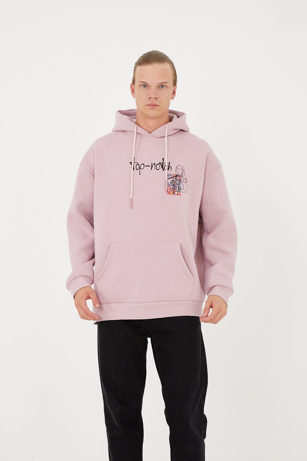 HOODIE - TOP MONA - ROZE