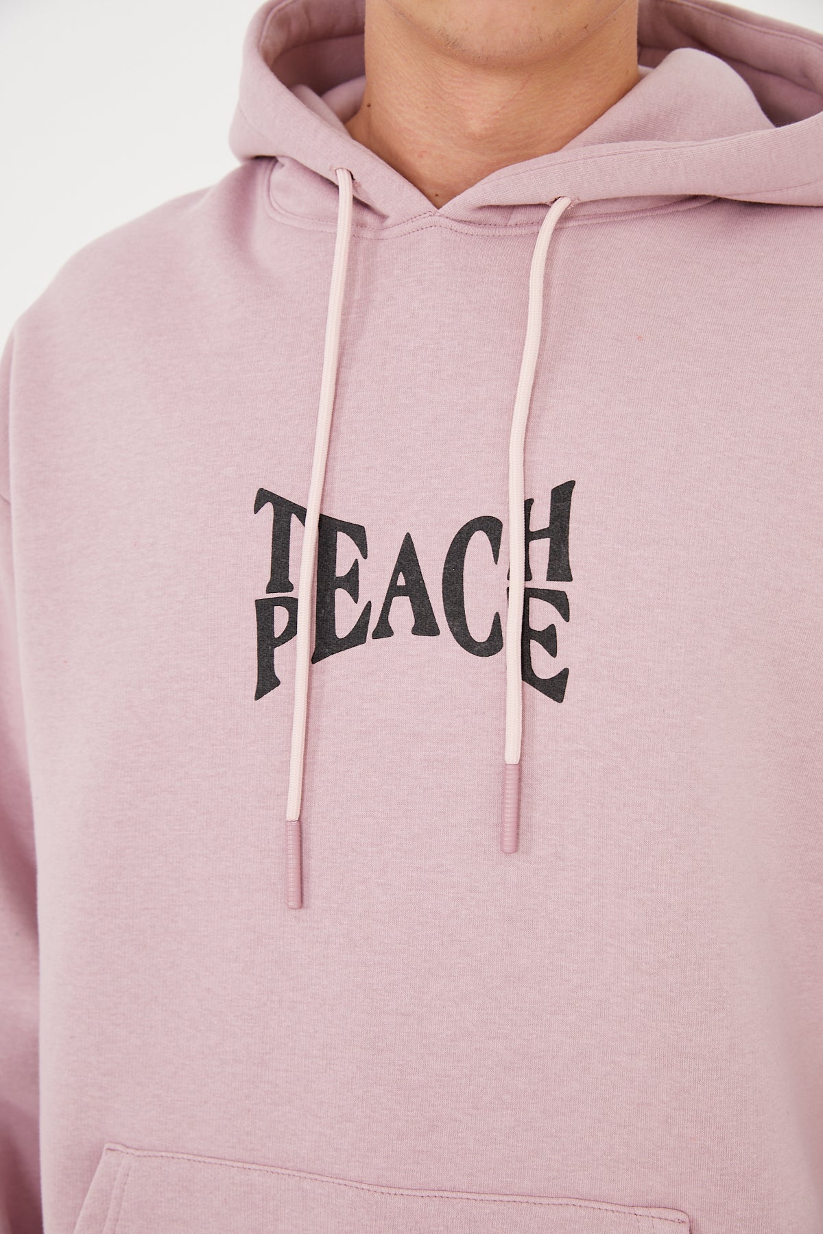 HOODIE - TEACH PEACE - PINK