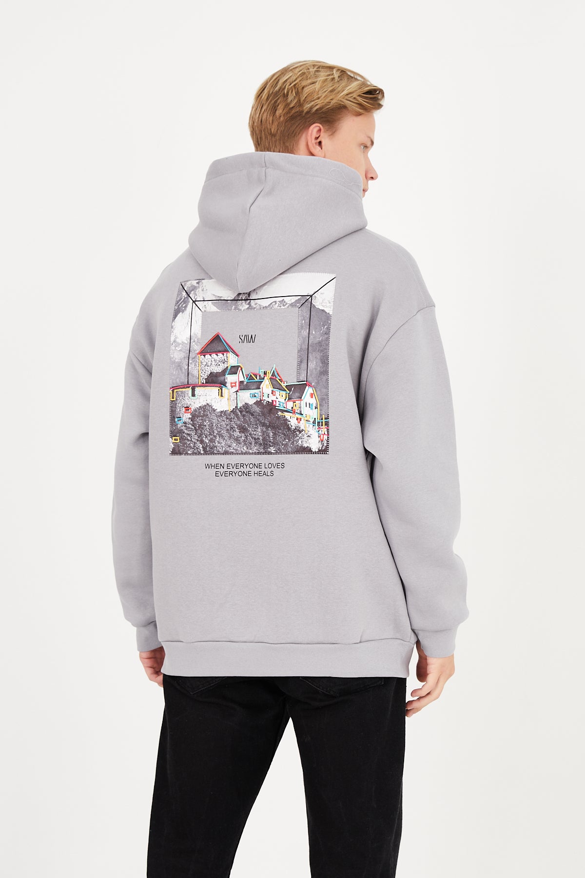 HOODIE - LIEBE HEILT - WEISS