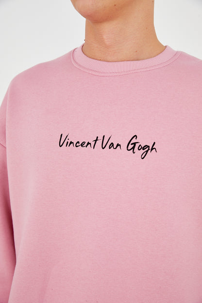 SWEATER - PIECES OF VANGOGH - PINK