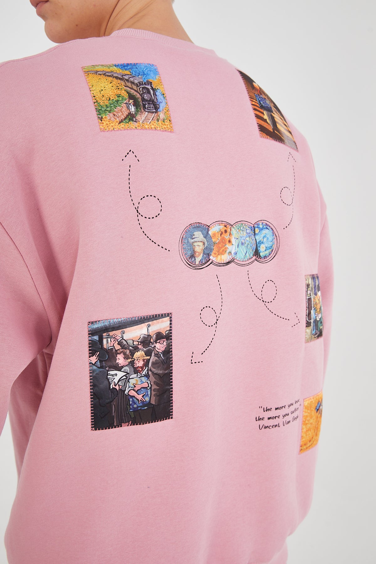 SWEATER - PIECES OF VANGOGH - PINK